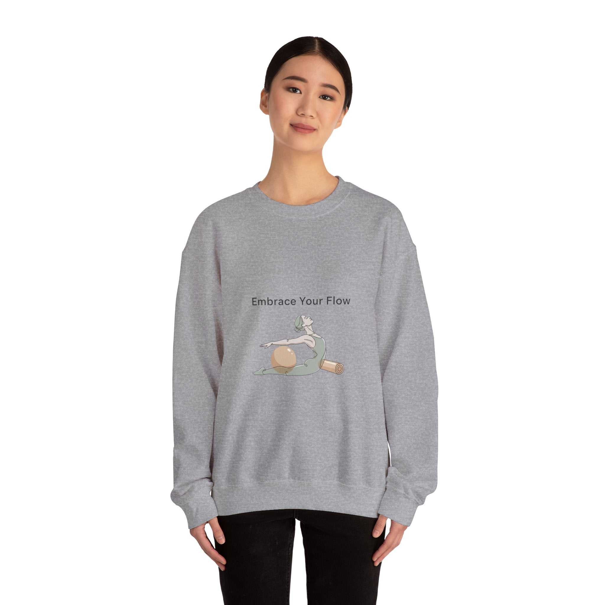 Embrace Your Flow pilates design Sweatshirt | soft strength, wellness pastel