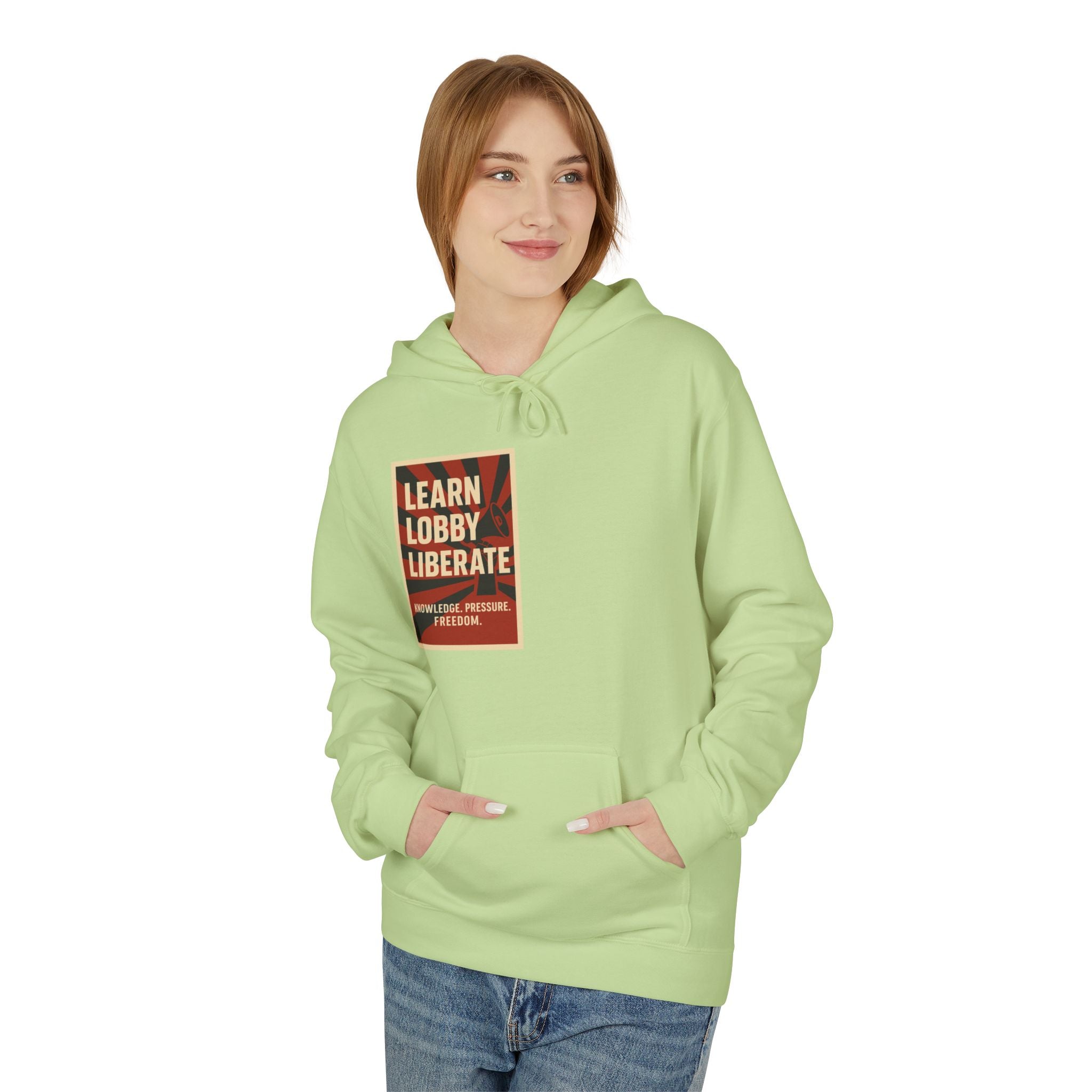 Learn Lobby and Liberate Fleece Hoodie - Unisex Softstyle for Comfort and Freedom T-Shirt | LZP Tees