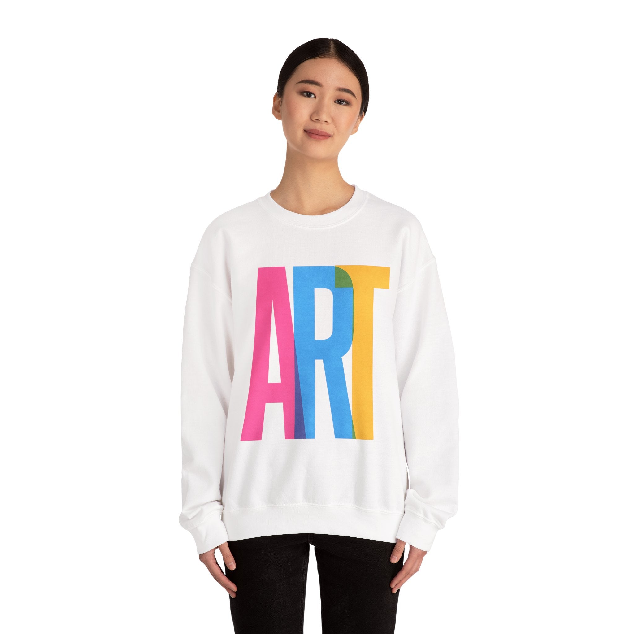 Art Sweatshirt | Cozy Crewneck for Couples, Gift for Valentine's Day, Casual Wear, Everyday Comfort, Trendy Apparel | LZP Tees