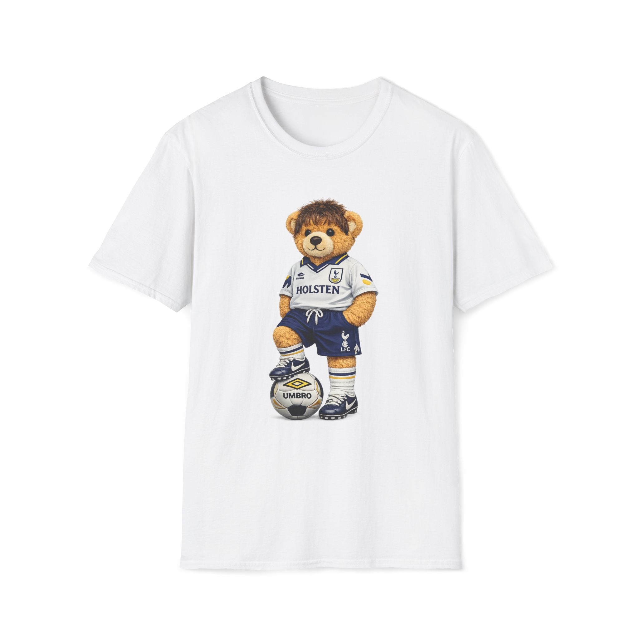 White Hart Legend Bear – Tottenham 90s Football Graphic Tee