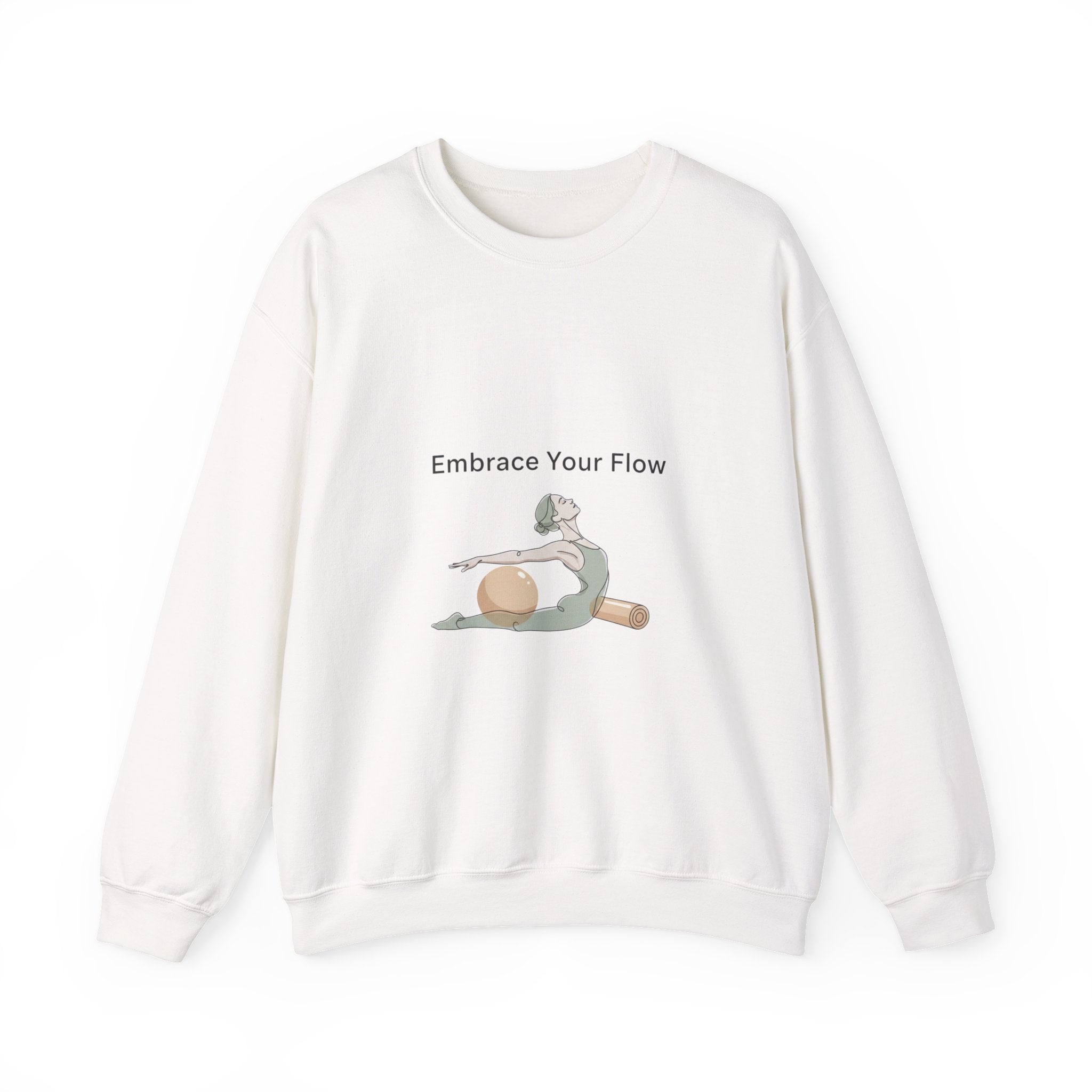 Embrace Your Flow pilates design Sweatshirt | soft strength, wellness pastel