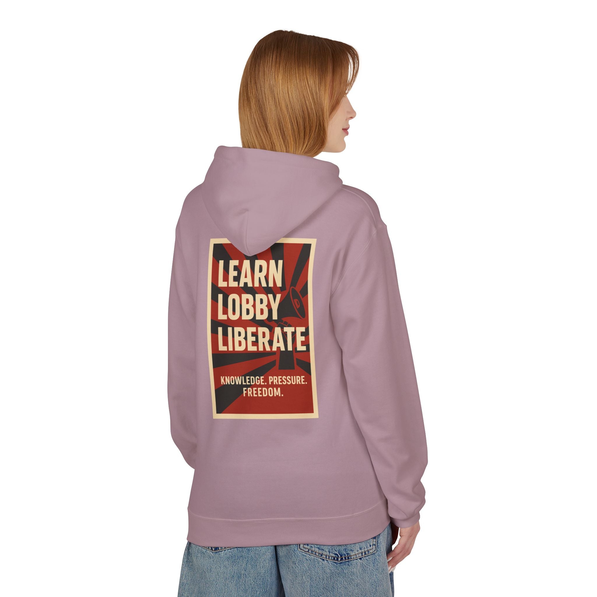 Learn Lobby and Liberate Fleece Hoodie - Unisex Softstyle for Comfort and Freedom T-Shirt | LZP Tees