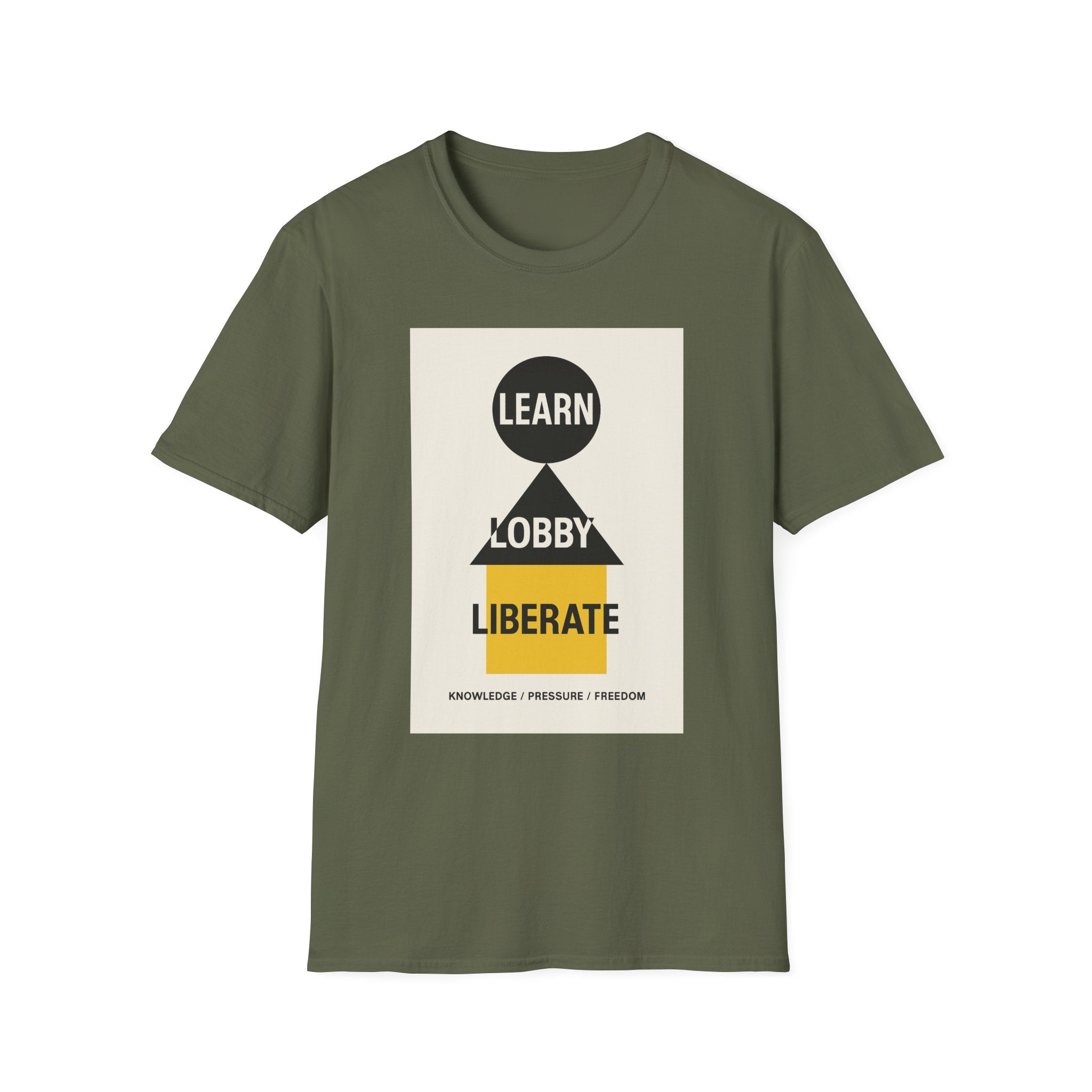 Empowerment Graphic Unisex T-Shirt - Learn Lobby Liberate | LZP Tees