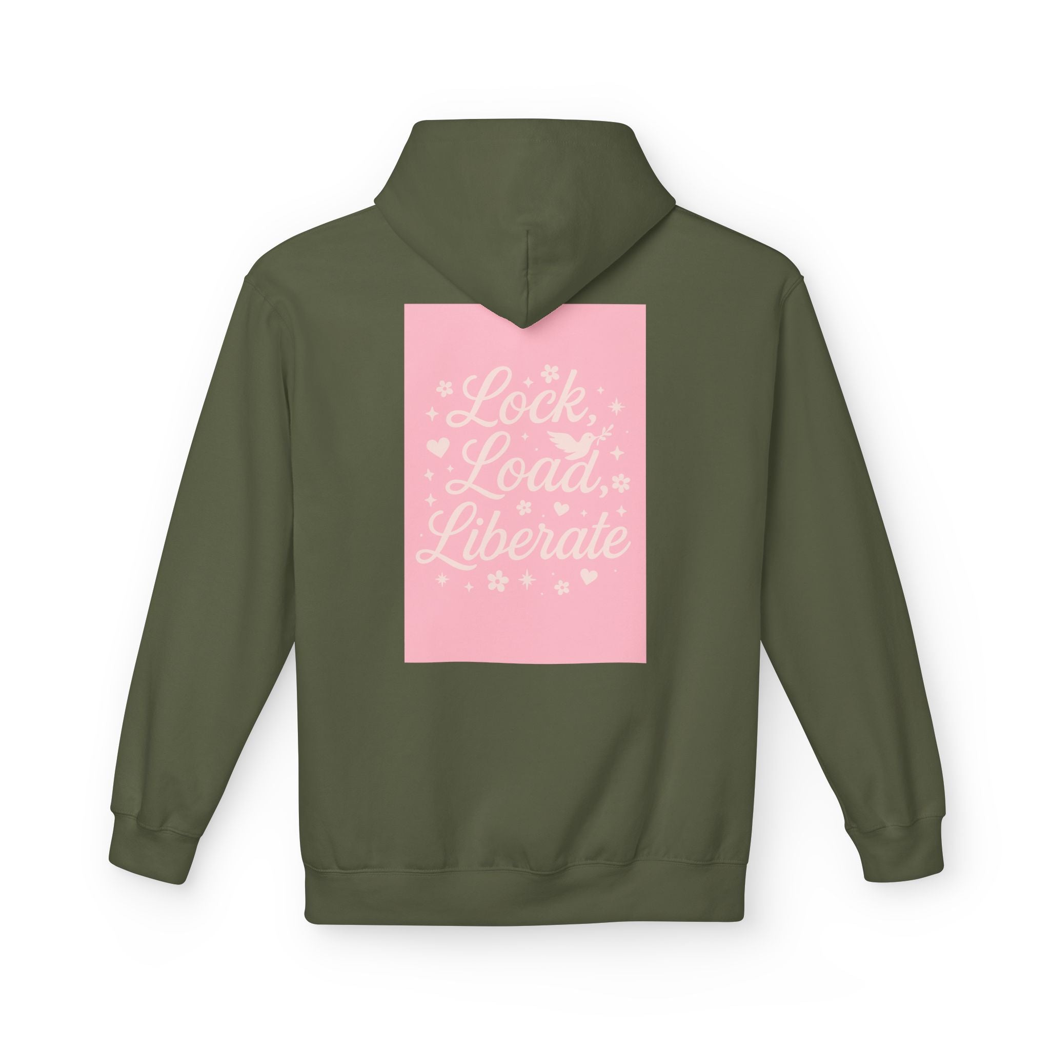 Lock, Load, Liberate Fleece Hoodie - Unisex Softstyle for Comfort and Freedom T-Shirt | LZP Tees