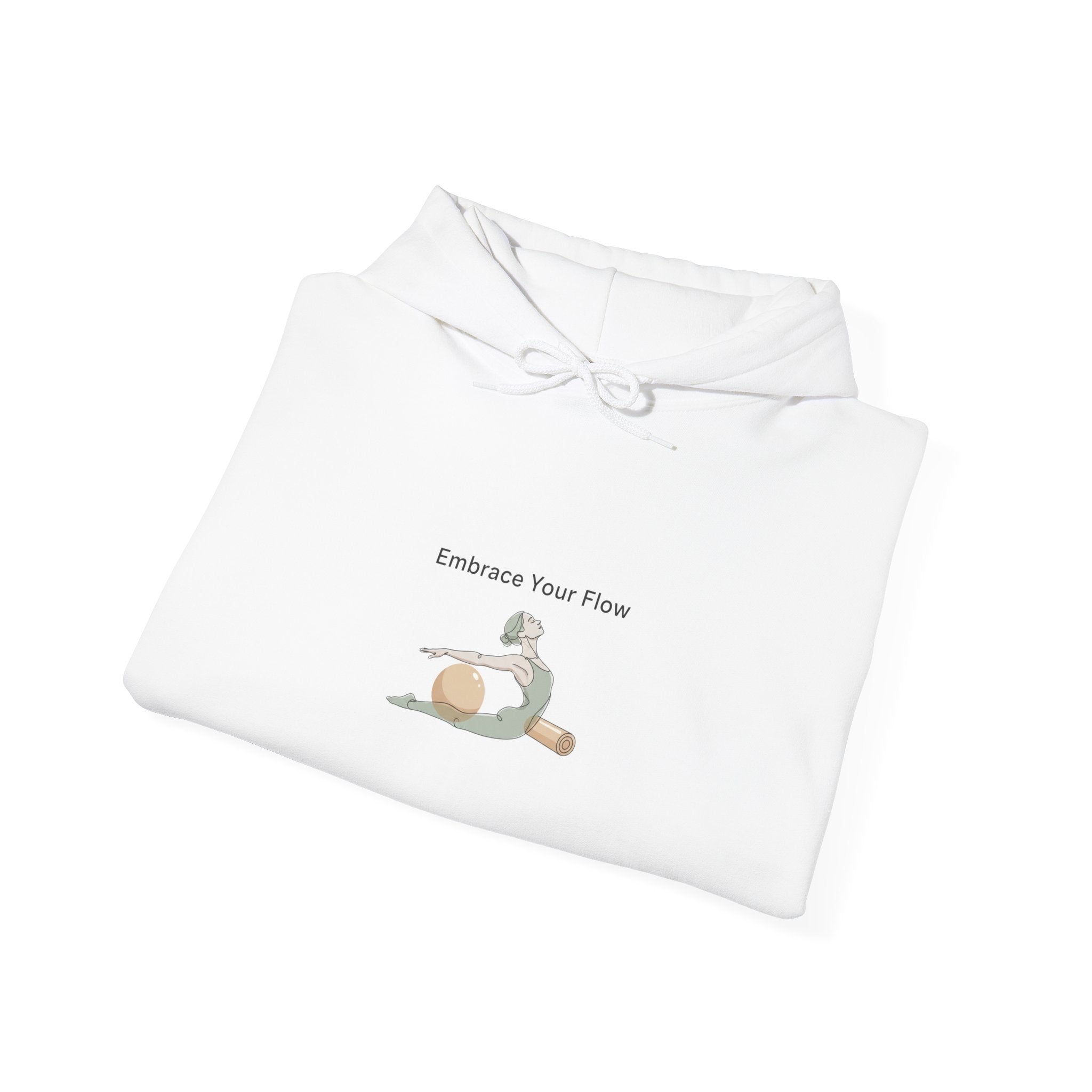 Mindful Pilates Pose hoodie | soft strength, wellness pastel