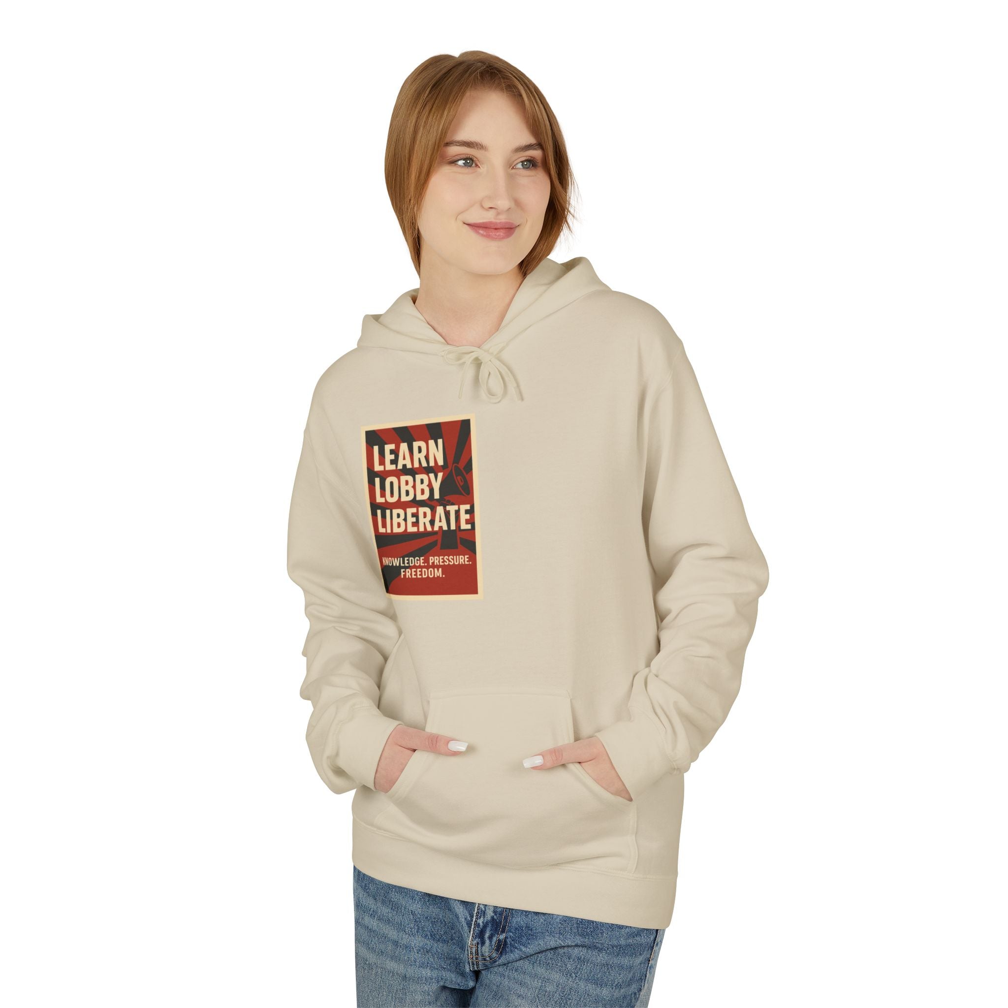 Learn Lobby and Liberate Fleece Hoodie - Unisex Softstyle for Comfort and Freedom T-Shirt | LZP Tees