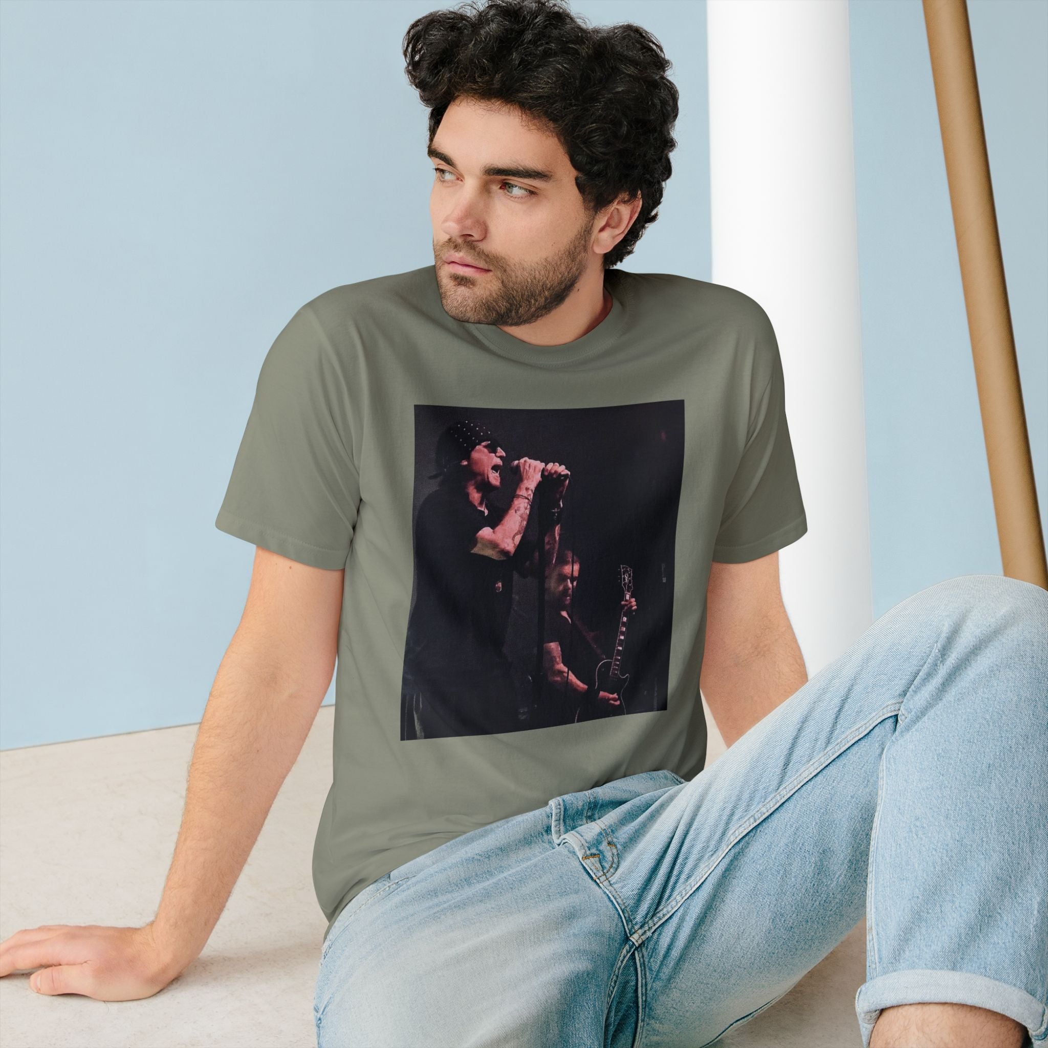 Organic Cotton T-shirt - Veronika Douglas The Cult Intimate Concert Photography | LZP Tees