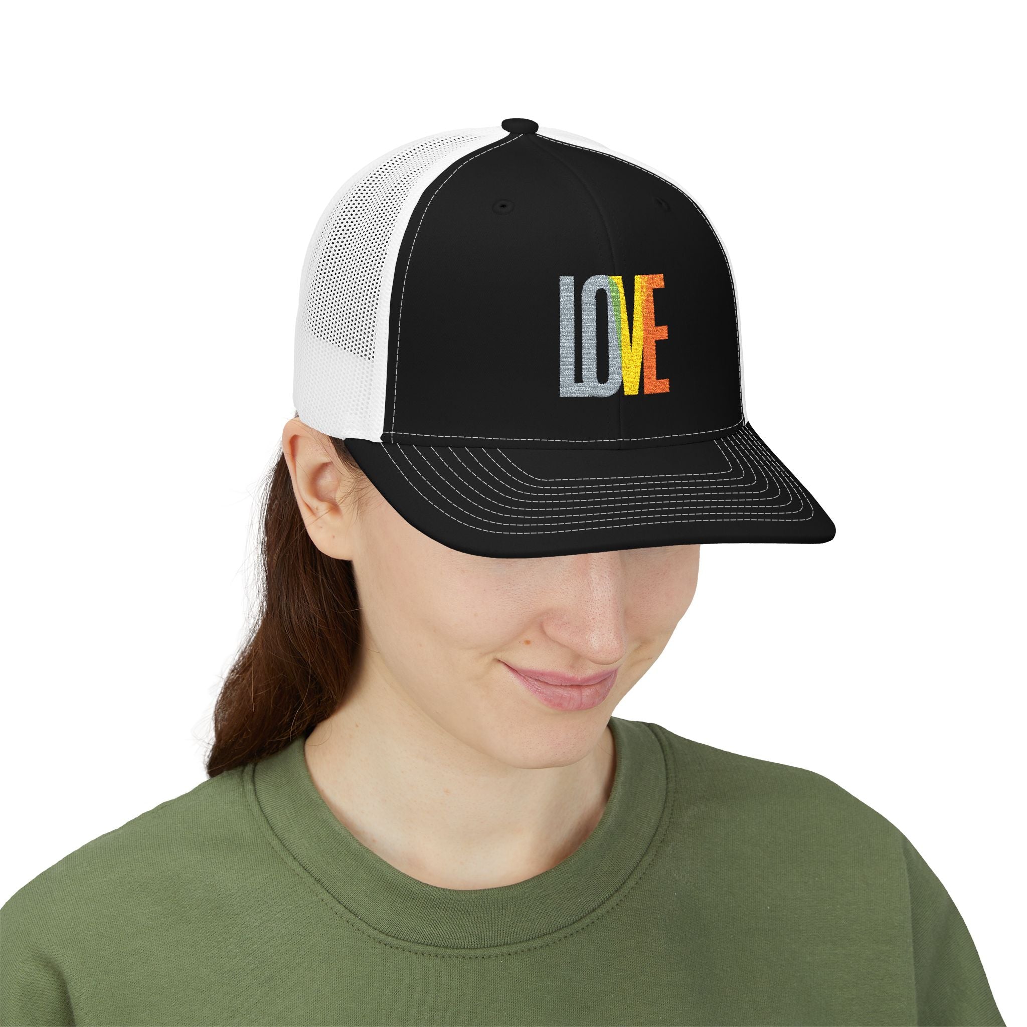 LOVE - Snapback Trucker Cap (Embroidery) T-Shirt | LZP Tees