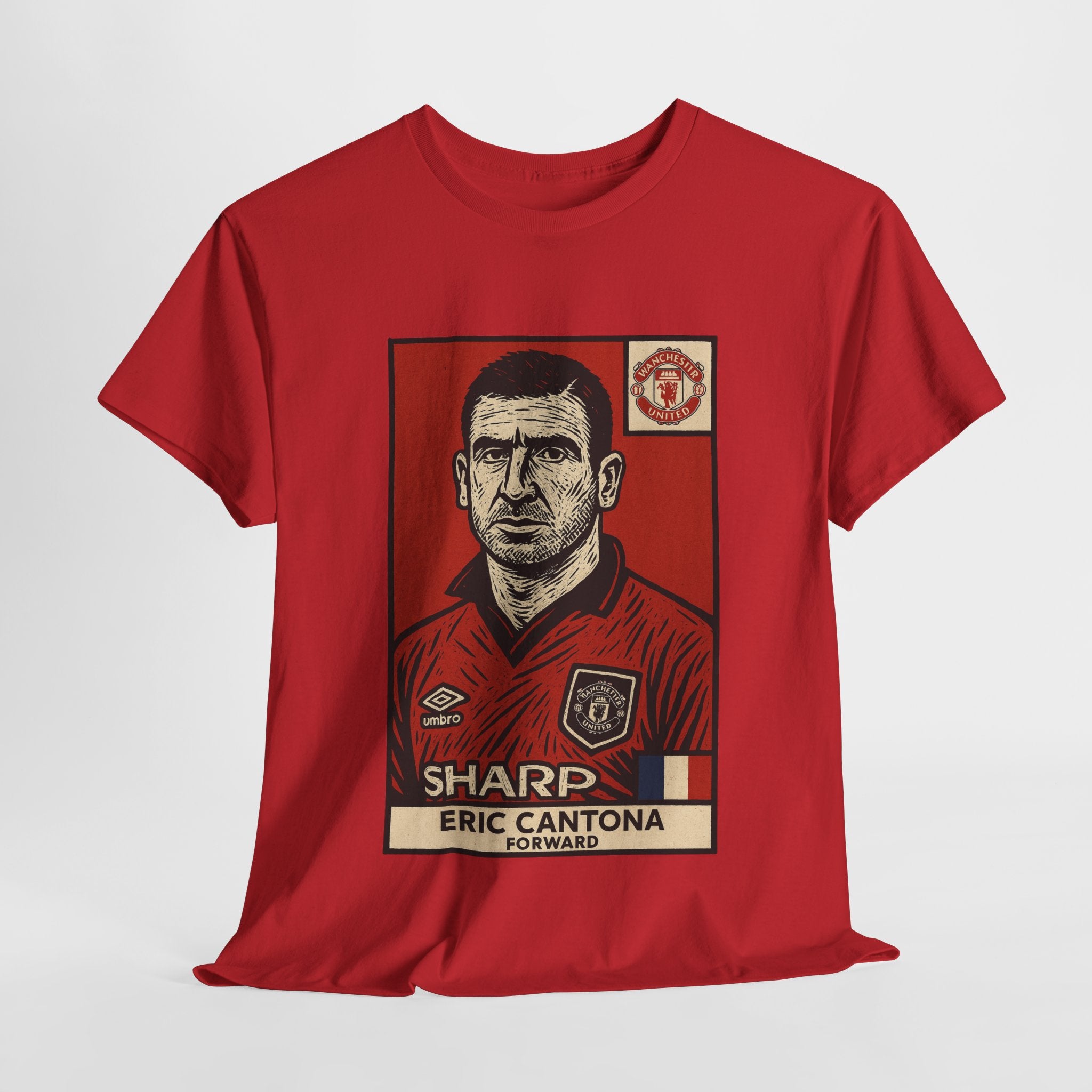 Vintage Sports Graphic Tee, Retro Fan Shirt, Unisex Cotton T – Shirt, Eric Cantona Tribute, Gift for Soccer Lovers – T‑Shirt (Unisex)