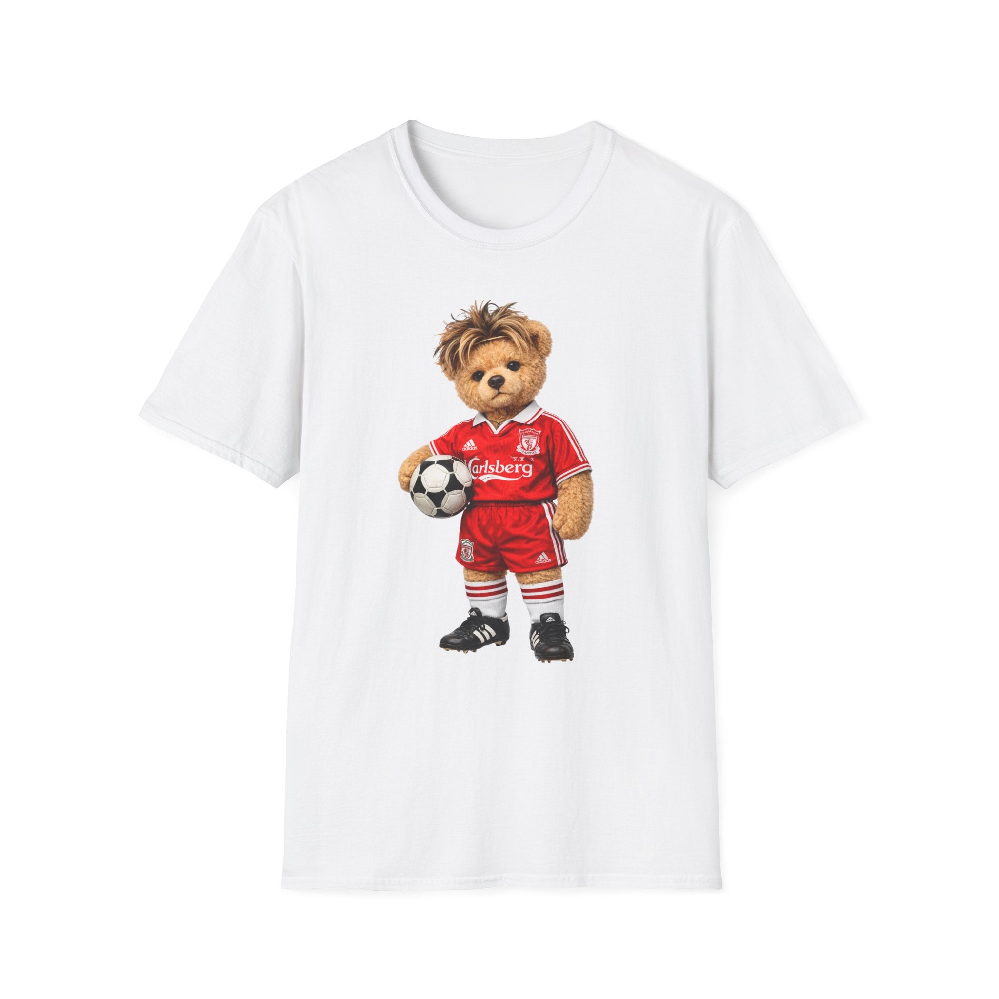 Anfield Icon Bear – 90s Liverpool Football Graphic Tee