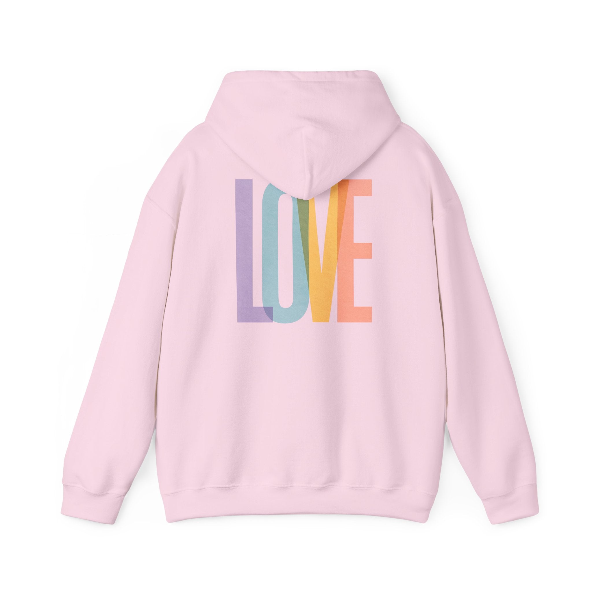 'LOVE' Unisex Hoodie Front and Back Print - Cozy Gift for Friends, Valentine's Day, Casual Wear, Trendy Fashion, Spirit Wear T-Shirt | LZP Tees