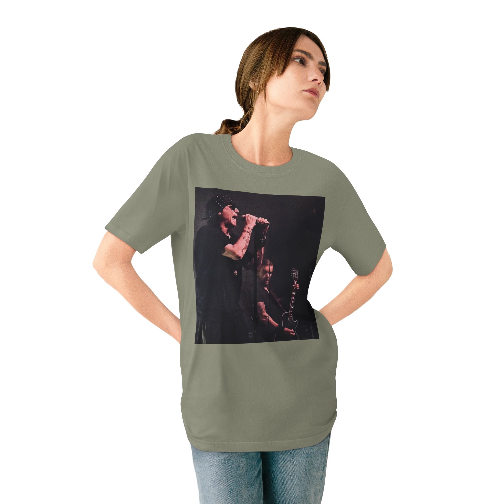 Organic Cotton T-shirt - Veronika Douglas The Cult Intimate Concert Photography | LZP Tees