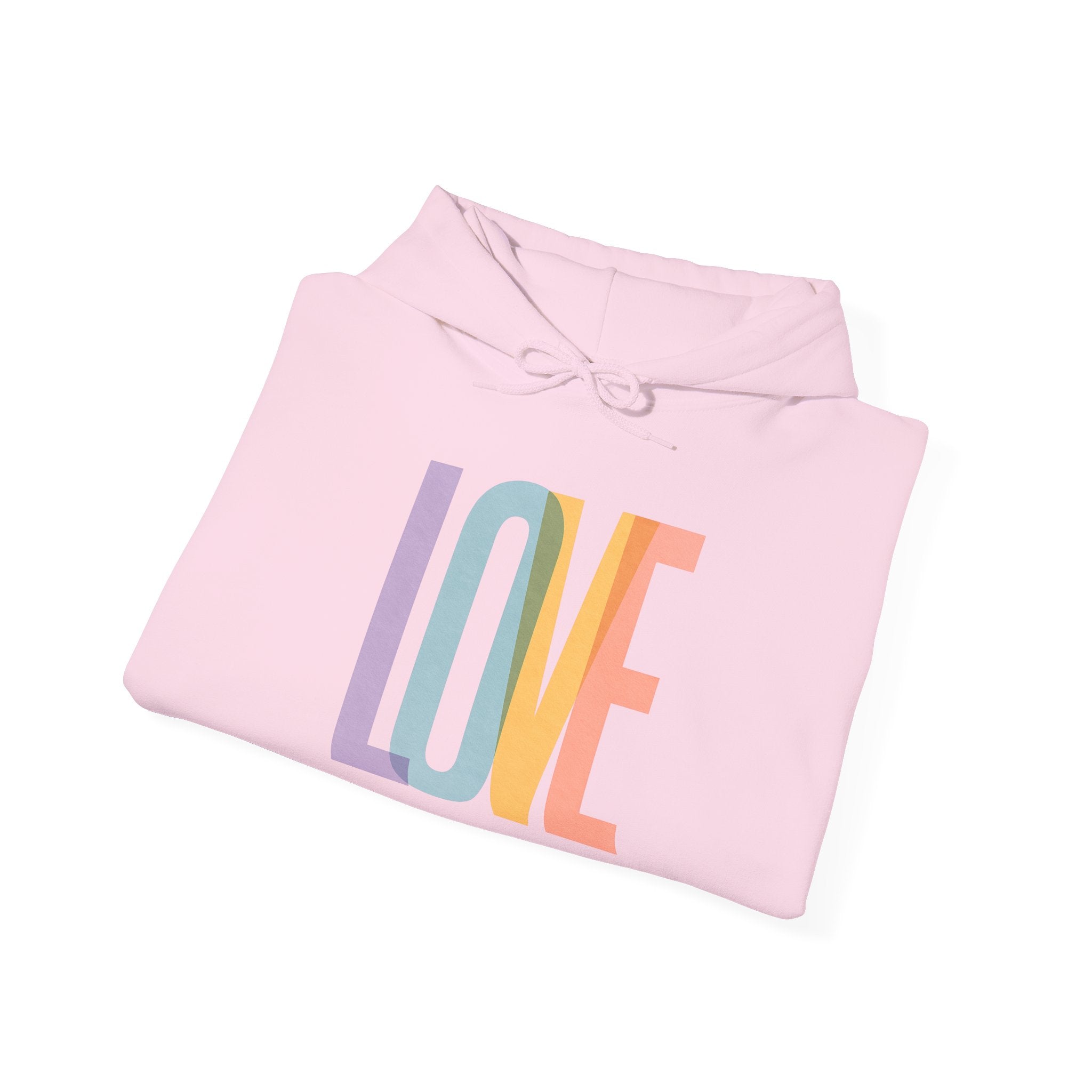 'LOVE' Unisex Hoodie Front and Back Print - Cozy Gift for Friends, Valentine's Day, Casual Wear, Trendy Fashion, Spirit Wear T-Shirt | LZP Tees