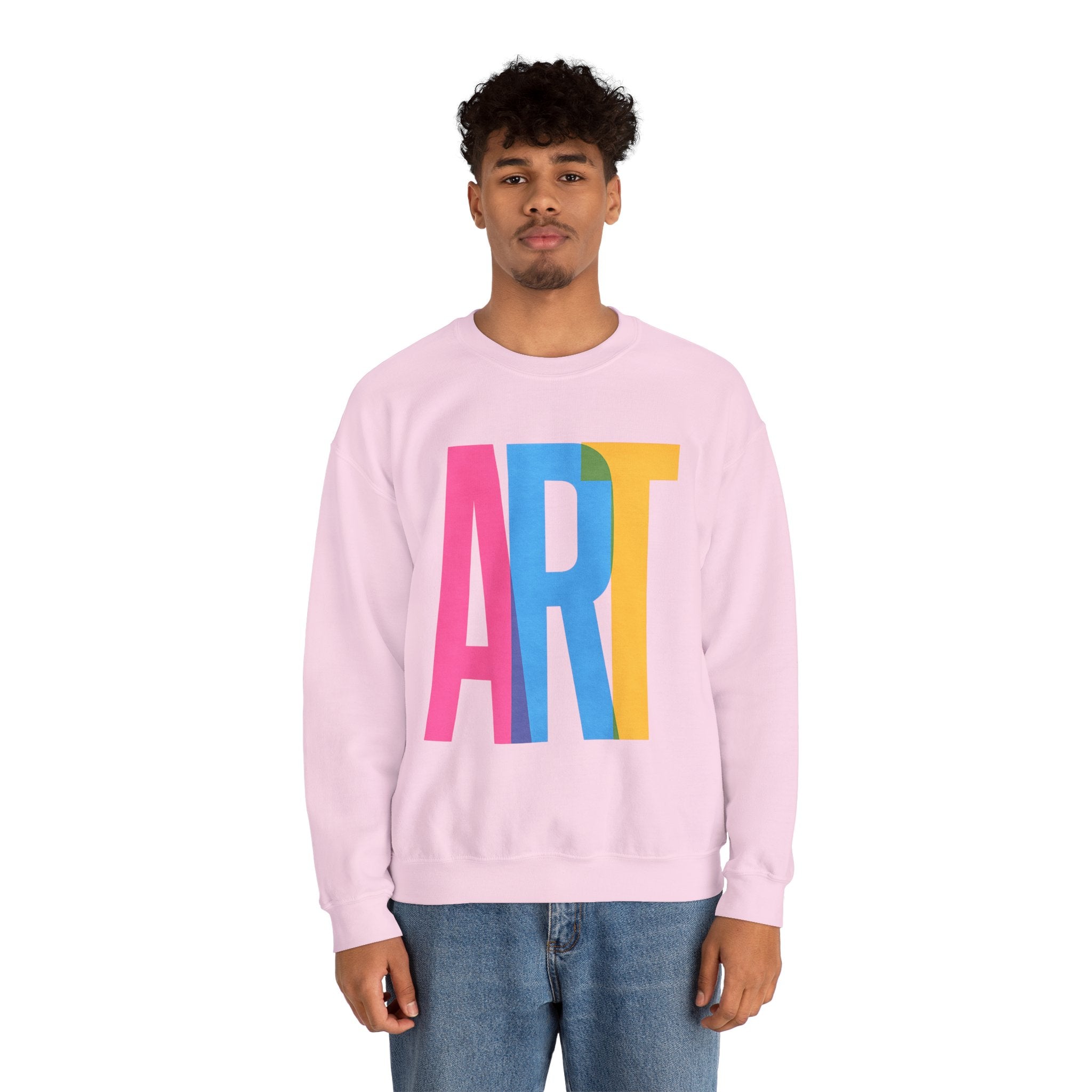 Art Sweatshirt | Cozy Crewneck for Couples, Gift for Valentine's Day, Casual Wear, Everyday Comfort, Trendy Apparel | LZP Tees