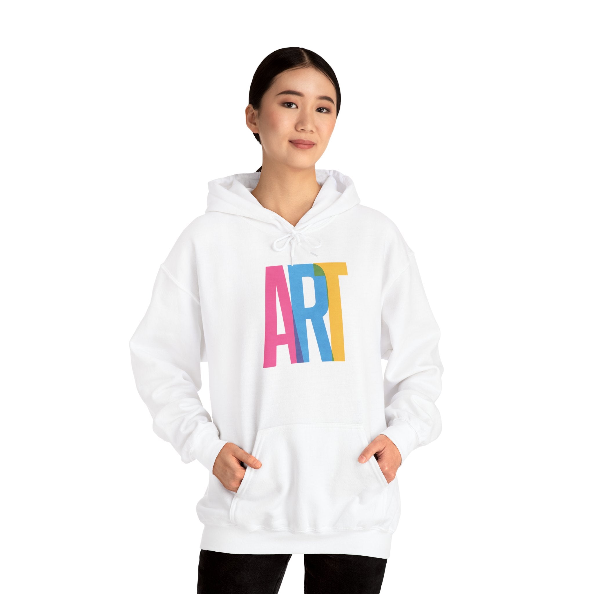 ART Unisex Hoodie Front and Back Print - Cozy Gift for Friends, Valentine's Day, Casual Wear, Trendy Fashion, Spirit Wear T-Shirt | LZP Tees