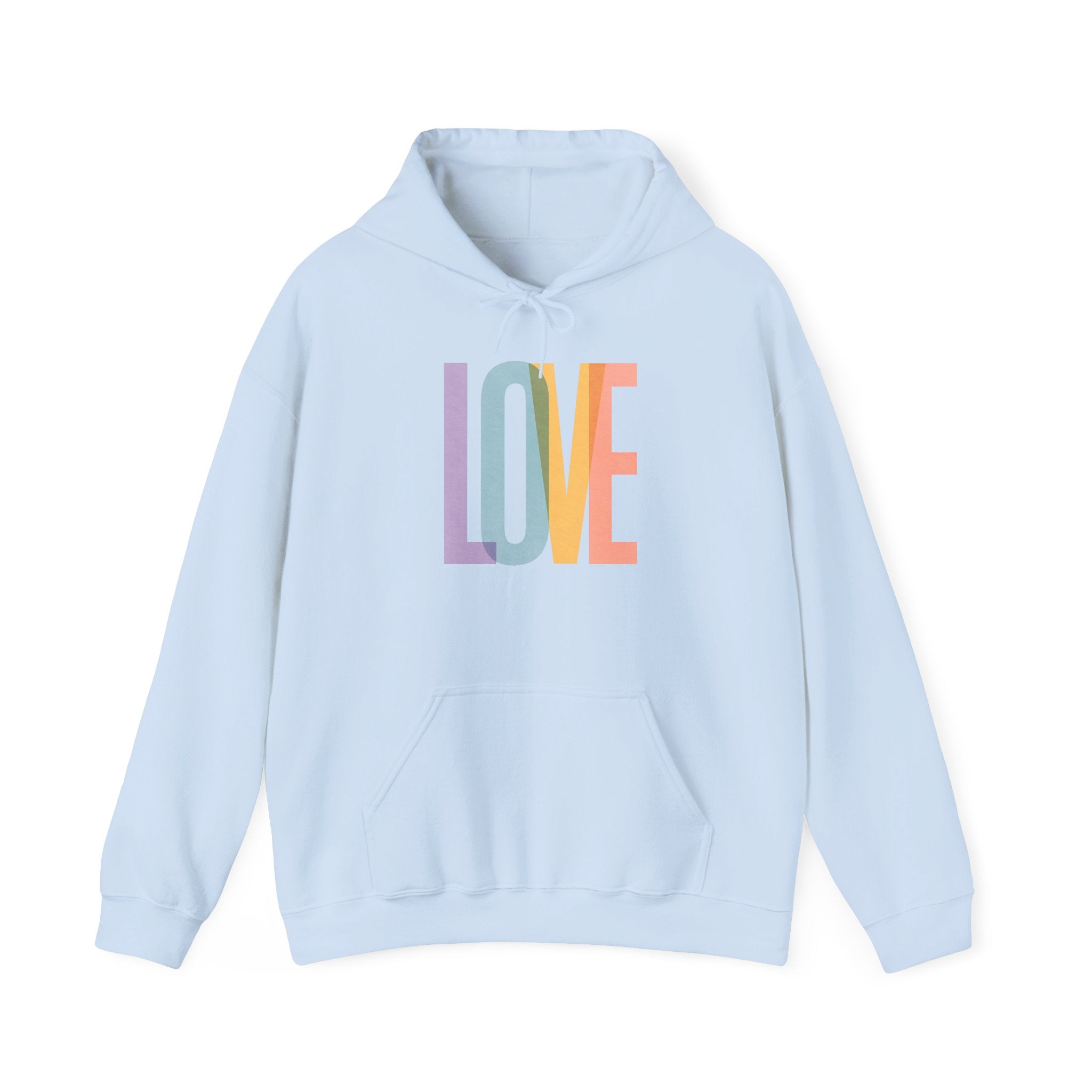'LOVE' Unisex Hoodie Front and Back Print - Cozy Gift for Friends, Valentine's Day, Casual Wear, Trendy Fashion, Spirit Wear T-Shirt | LZP Tees