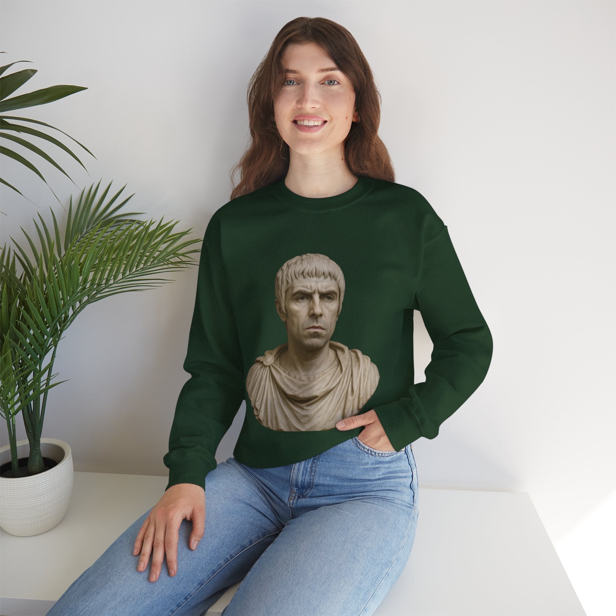 Godlike Liam Gallagher Roman Bust Sweatshirt