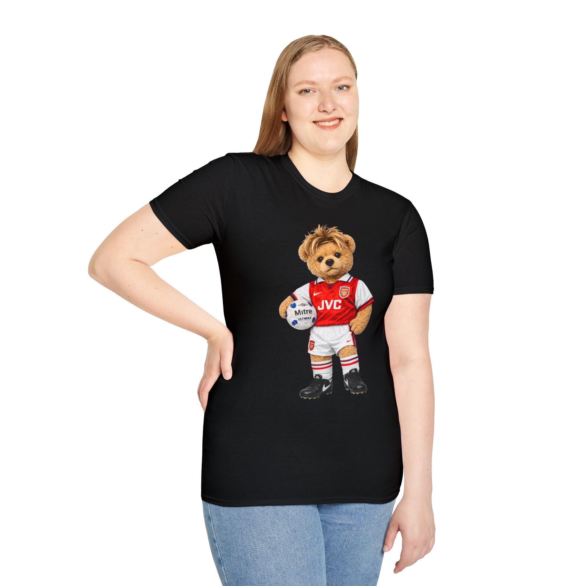 Highbury Hero Bear – Arsenal 90s Football Icon Graphic Tee