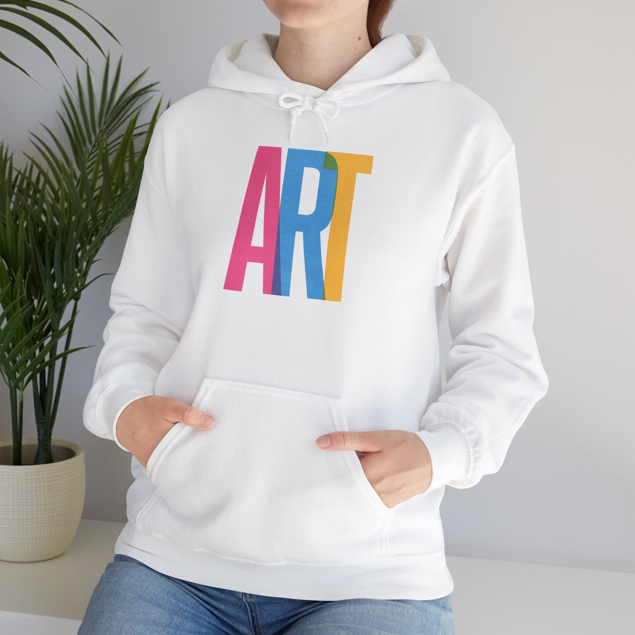 ART Unisex Hoodie Front and Back Print - Cozy Gift for Friends, Valentine's Day, Casual Wear, Trendy Fashion, Spirit Wear T-Shirt | LZP Tees