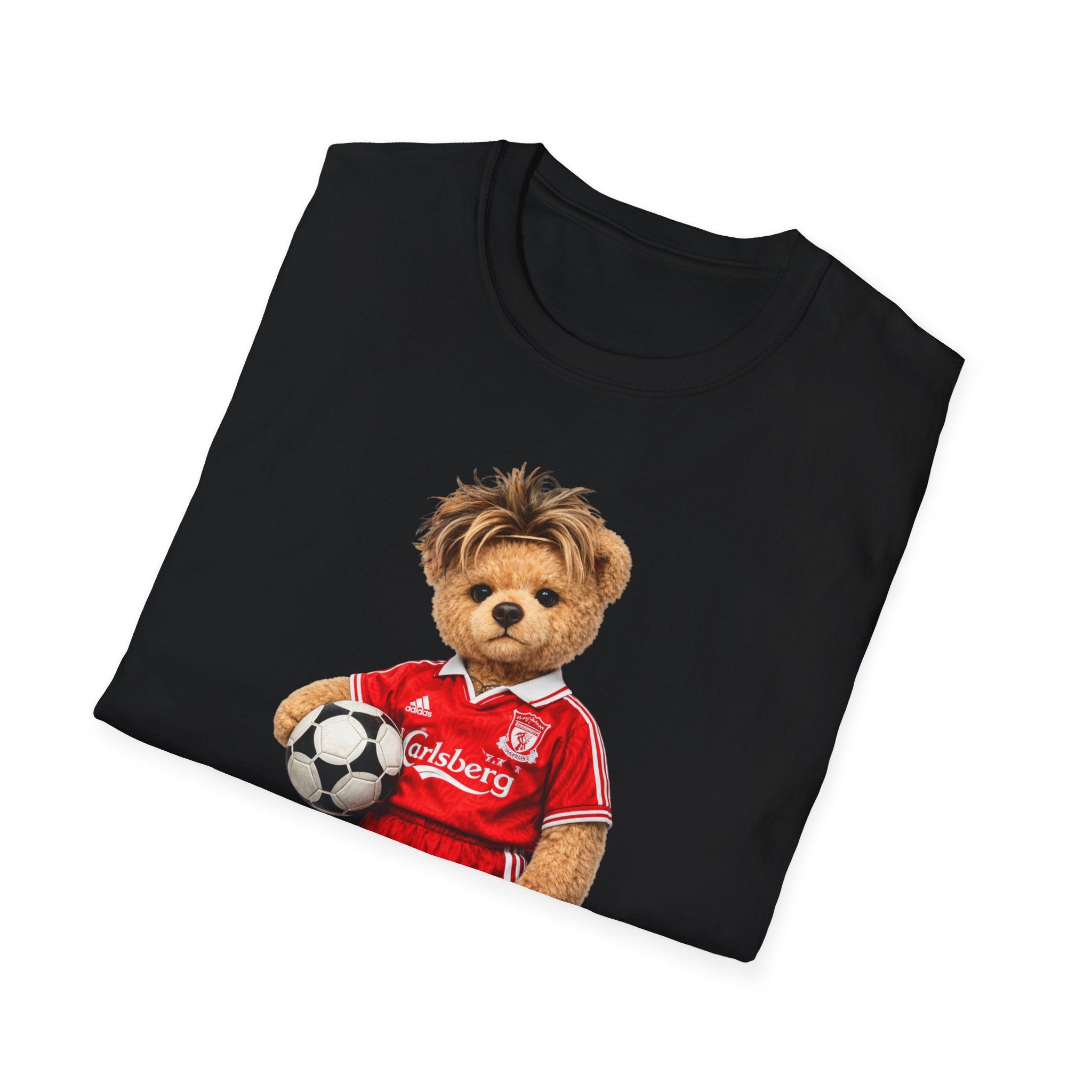 Anfield Icon Bear – 90s Liverpool Football Graphic Tee