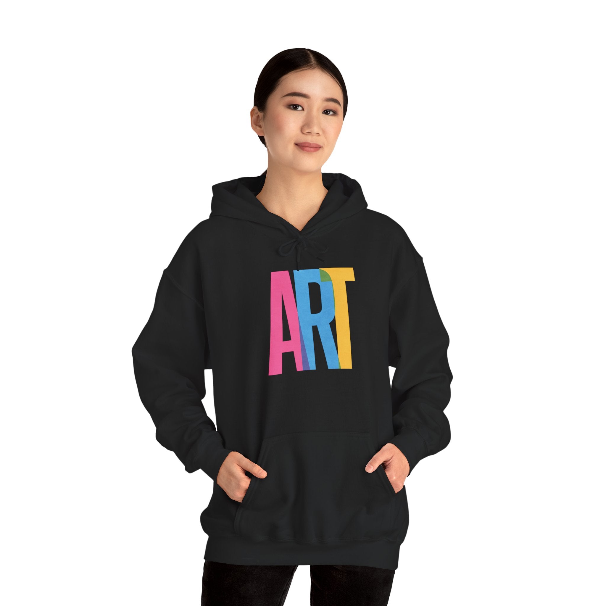 ART Unisex Hoodie Front and Back Print - Cozy Gift for Friends, Valentine's Day, Casual Wear, Trendy Fashion, Spirit Wear T-Shirt | LZP Tees