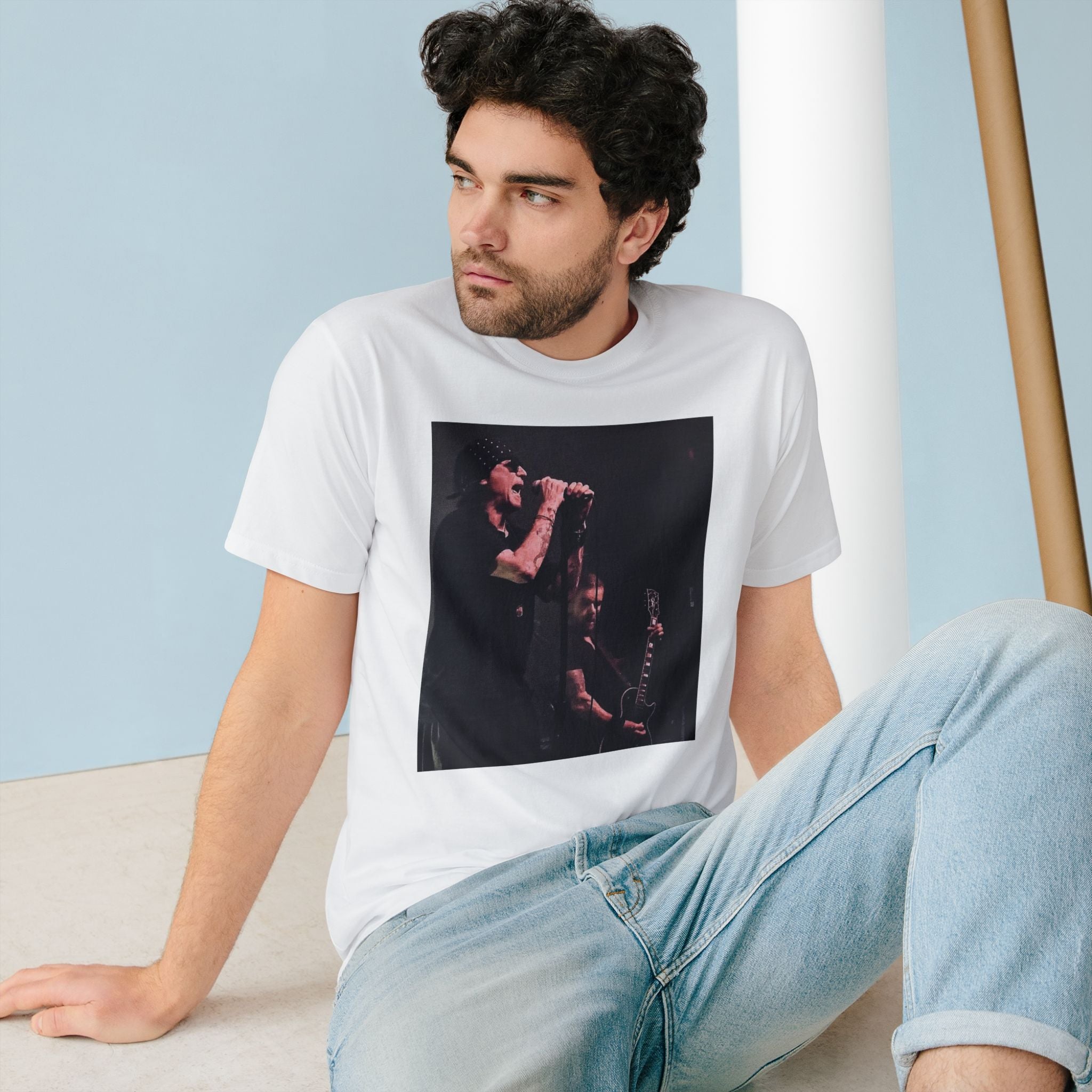 Organic Cotton T-shirt - Veronika Douglas The Cult Intimate Concert Photography | LZP Tees