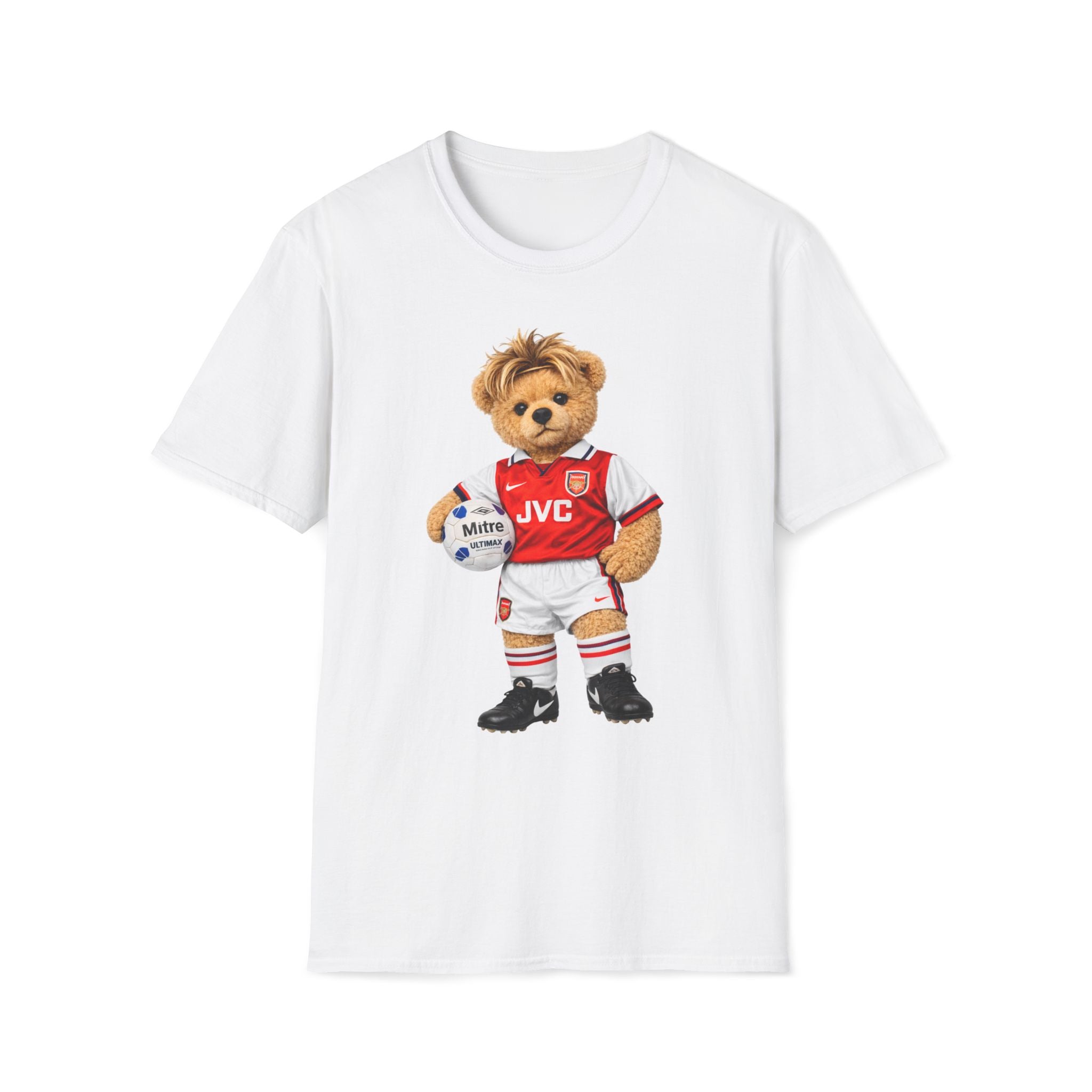 Highbury Hero Bear – Arsenal 90s Football Icon Graphic Tee