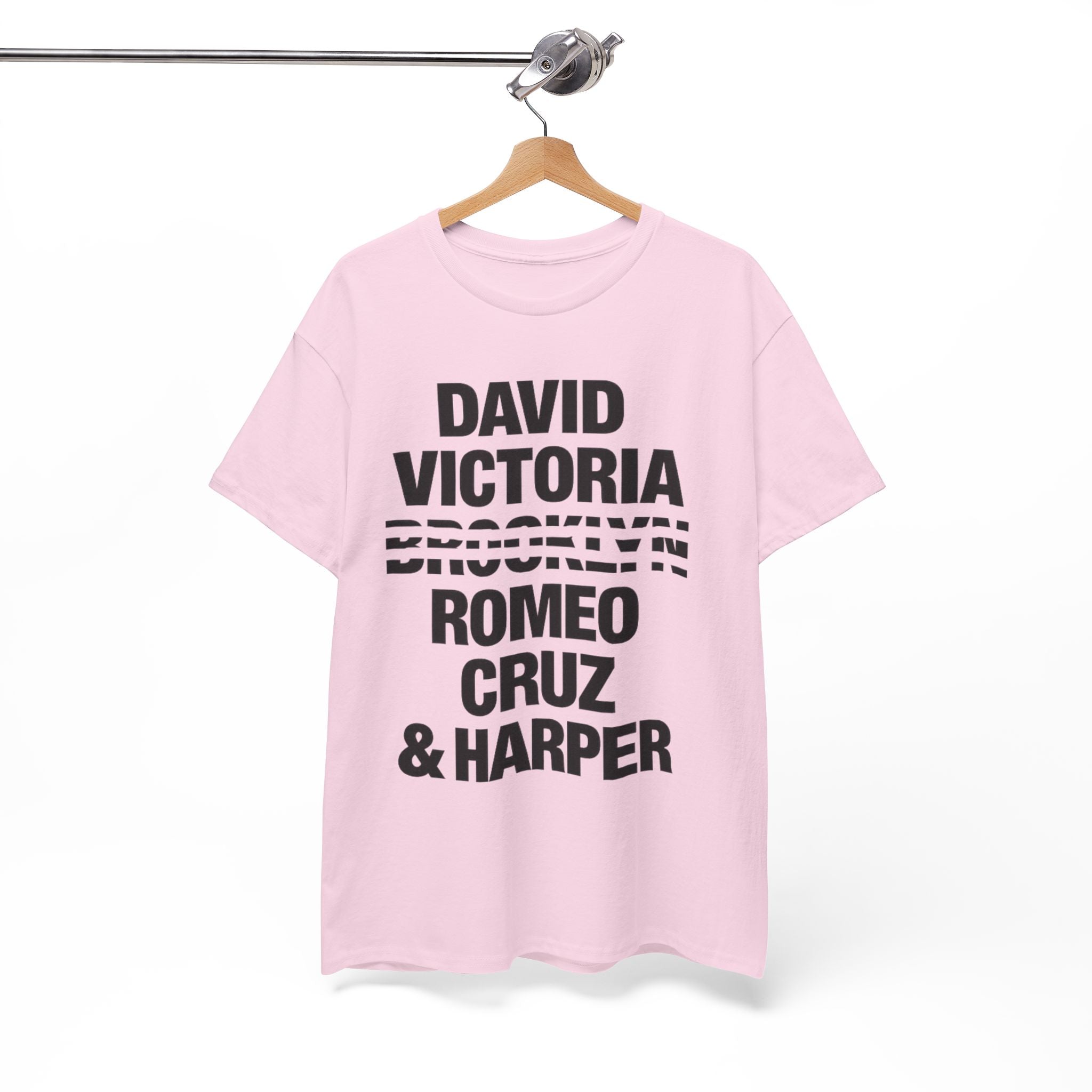 Where is Brooklyn Bold Stacked Names Design (David, Victoria, Romeo, Cruz & Harper)