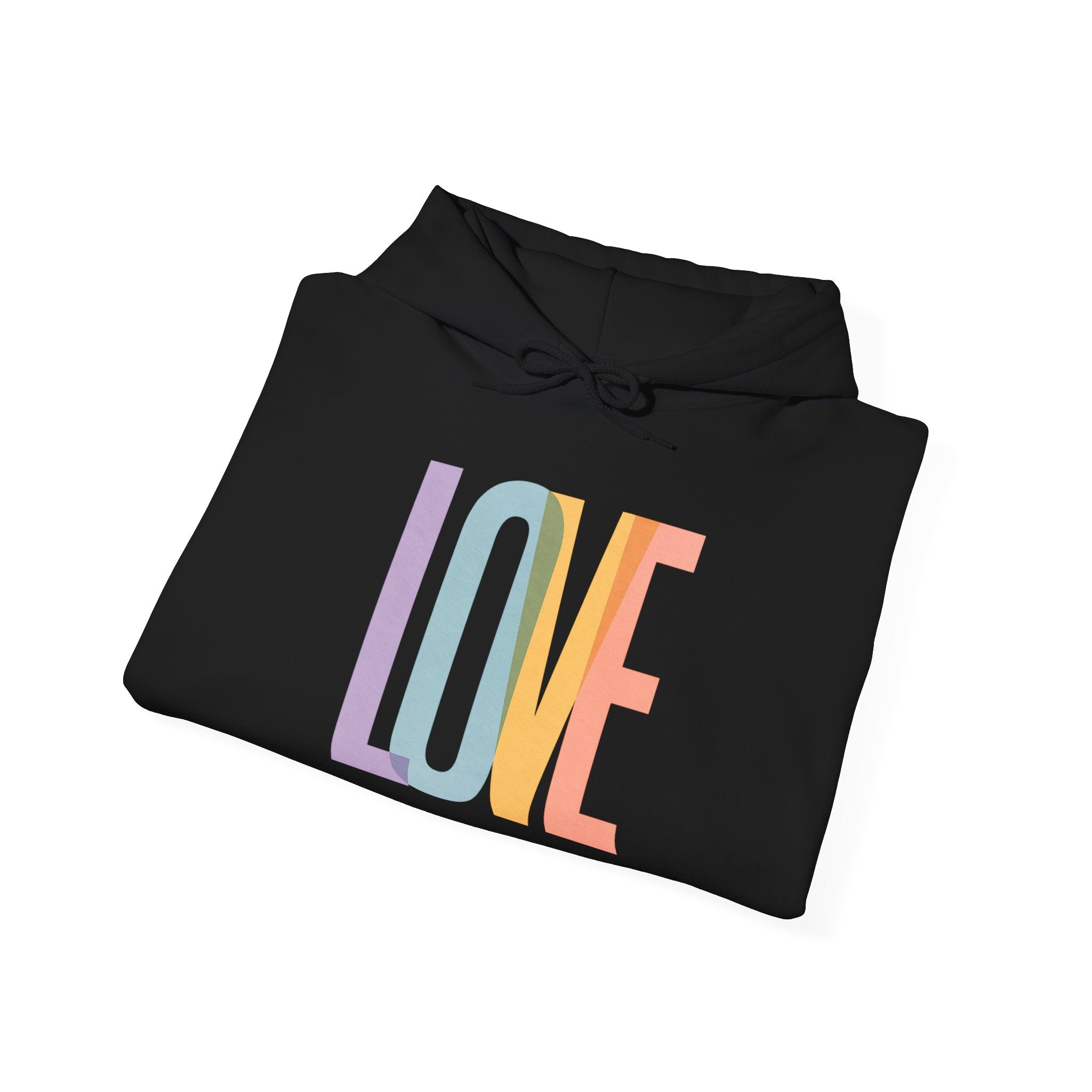 'LOVE' Unisex Hoodie Front and Back Print - Cozy Gift for Friends, Valentine's Day, Casual Wear, Trendy Fashion, Spirit Wear T-Shirt | LZP Tees