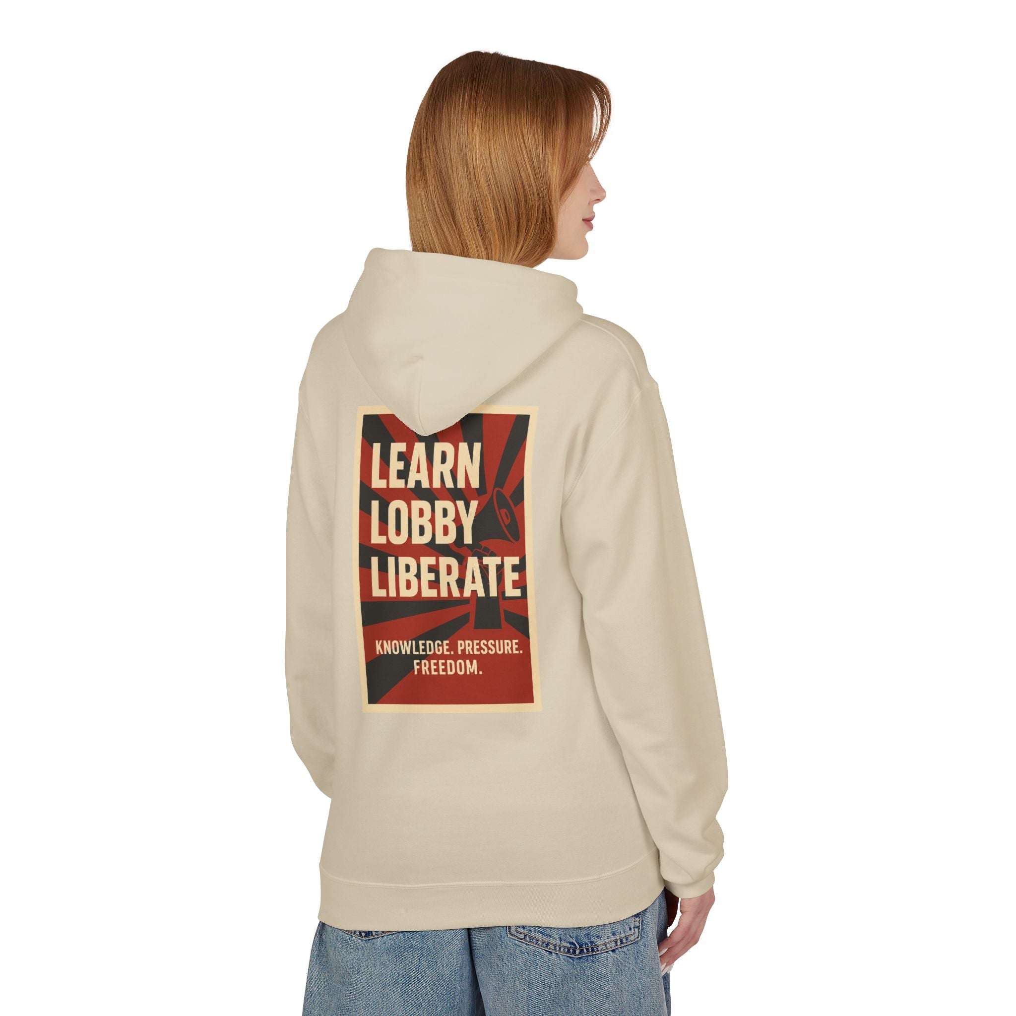 Learn Lobby and Liberate Fleece Hoodie - Unisex Softstyle for Comfort and Freedom T-Shirt | LZP Tees
