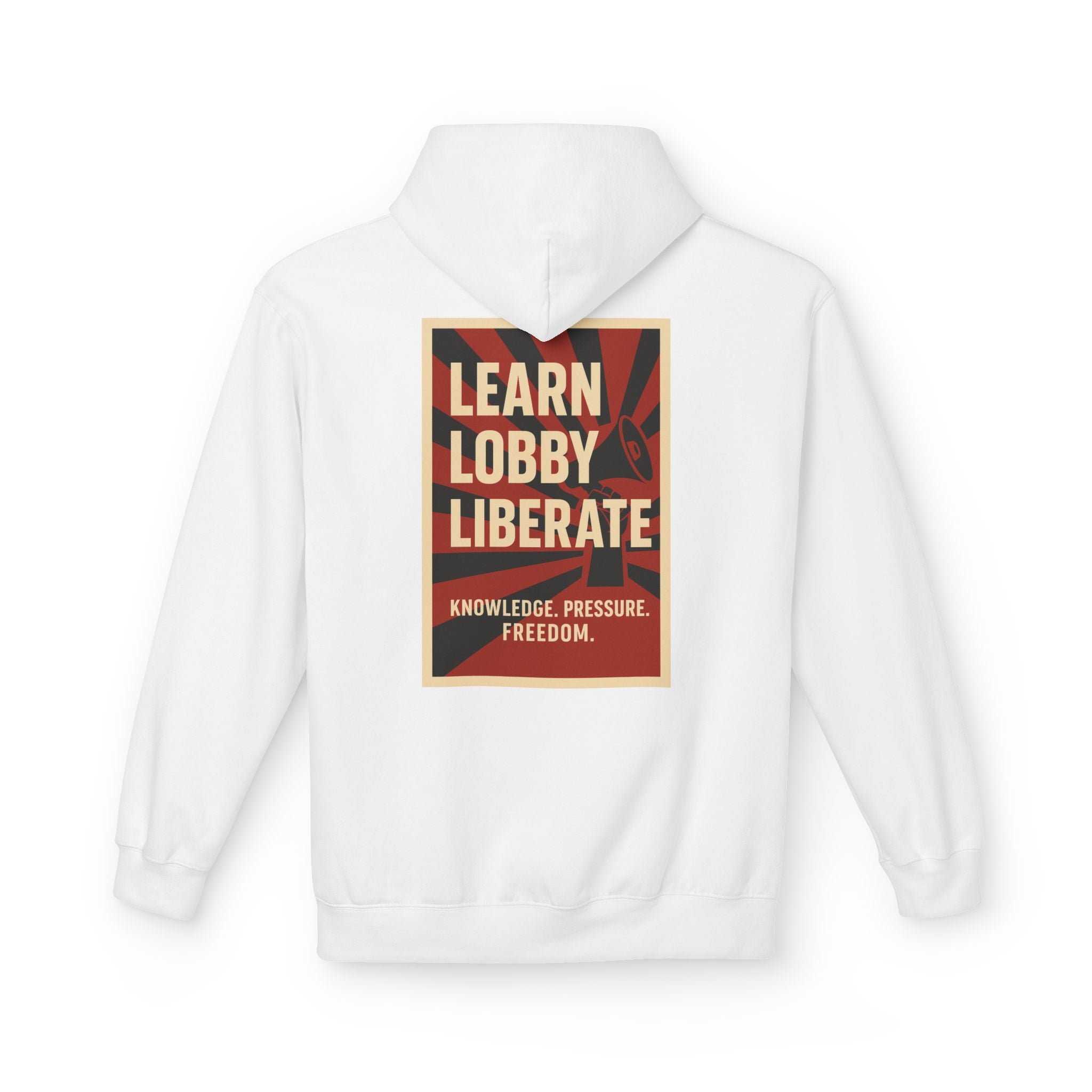 Learn Lobby and Liberate Fleece Hoodie - Unisex Softstyle for Comfort and Freedom T-Shirt | LZP Tees