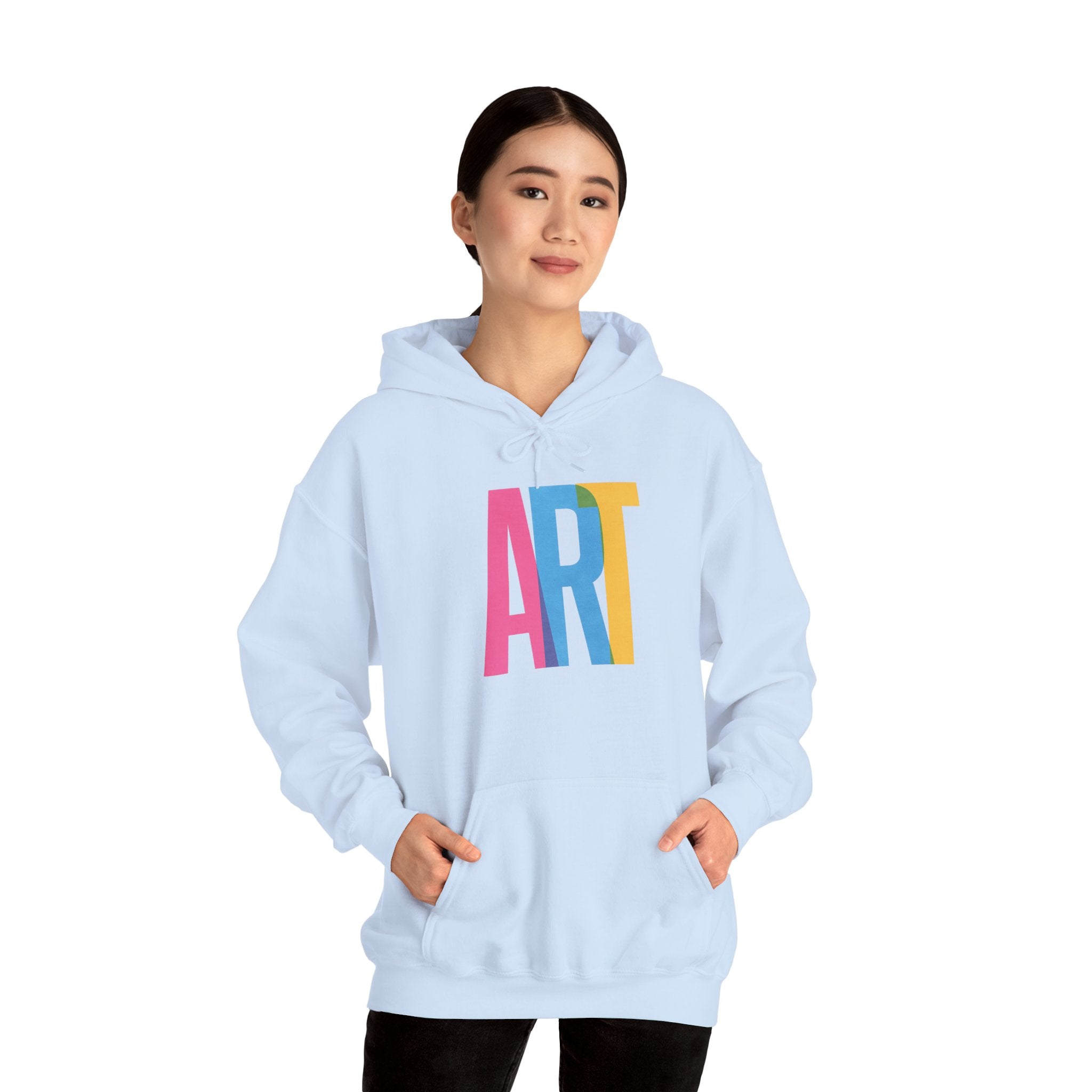 ART Unisex Hoodie Front and Back Print - Cozy Gift for Friends, Valentine's Day, Casual Wear, Trendy Fashion, Spirit Wear T-Shirt | LZP Tees