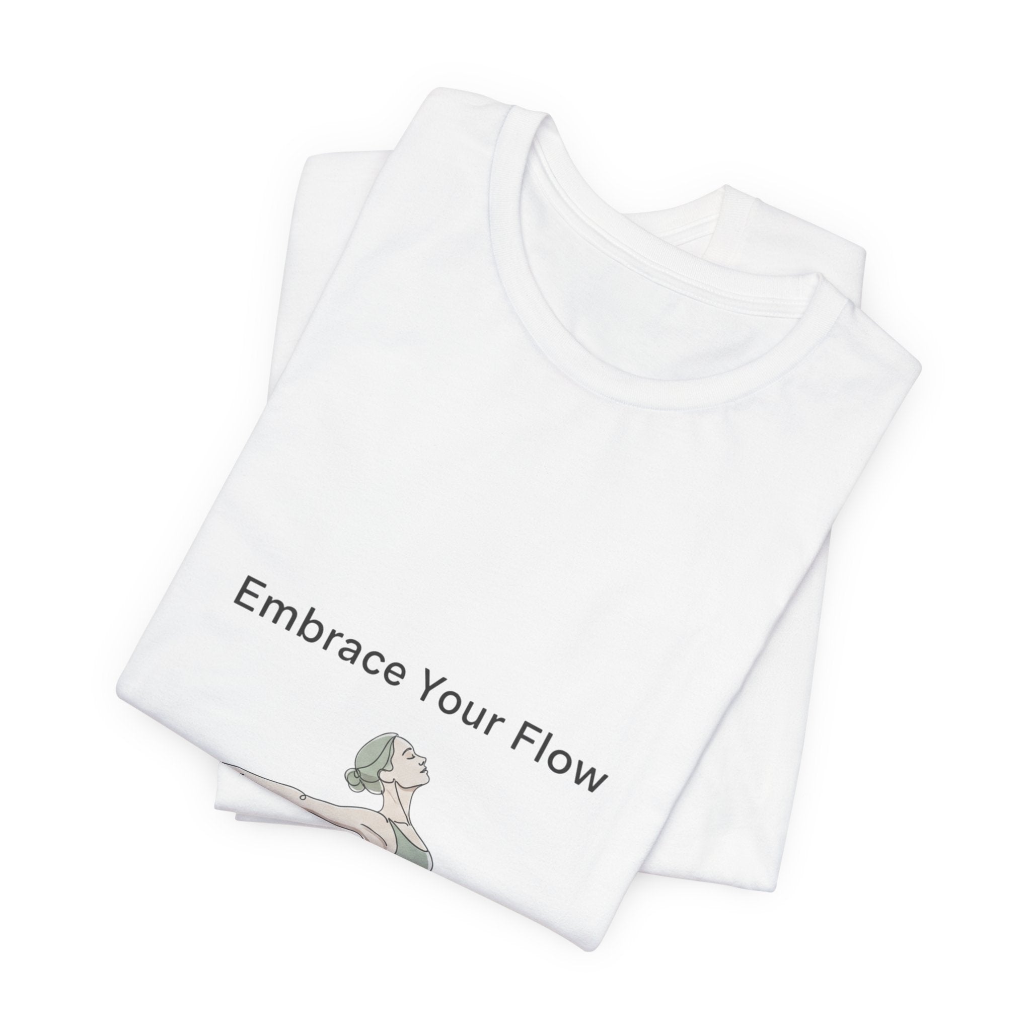 Embrace Your Flow Pilates design Tee | Soft Strength, wellness pastel