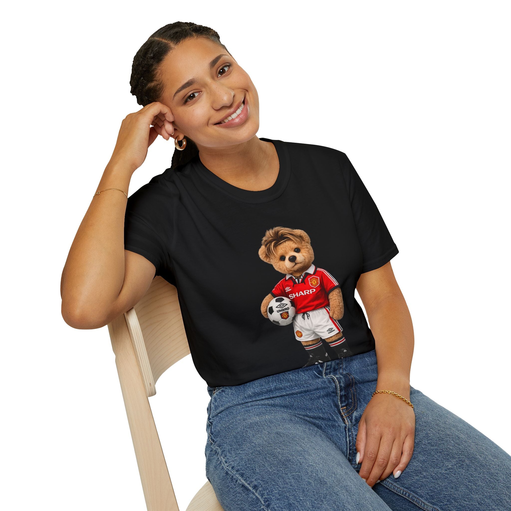 Golden Touch Bear – 90s Football Icon Graphic Tee