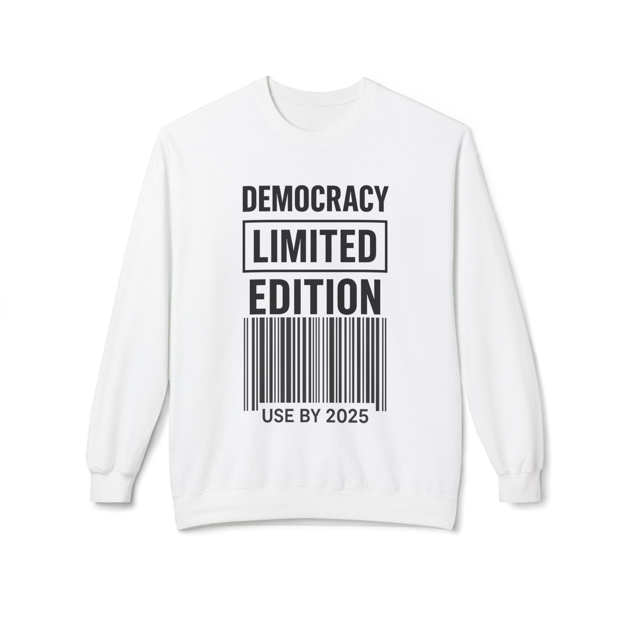 Democracy Political Statement Crewneck Sweatshirt | LZP Tees