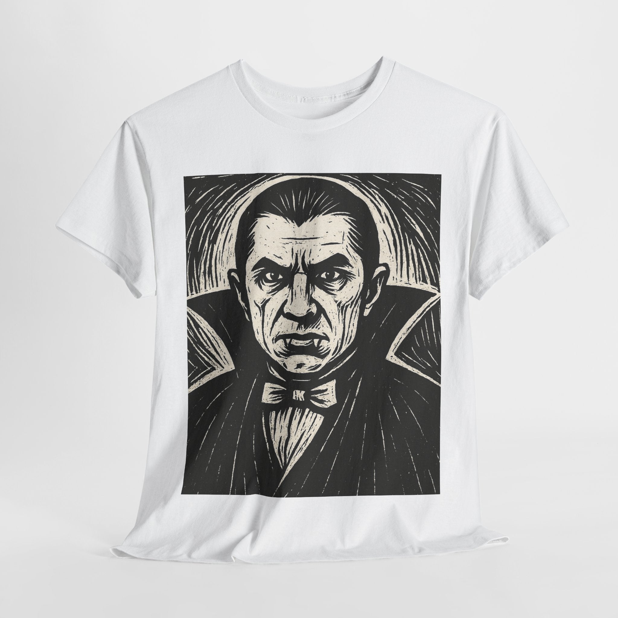 Dracula Print Unisex Tee – Halloween Graphic Shirt – T‑Shirt (Unisex)