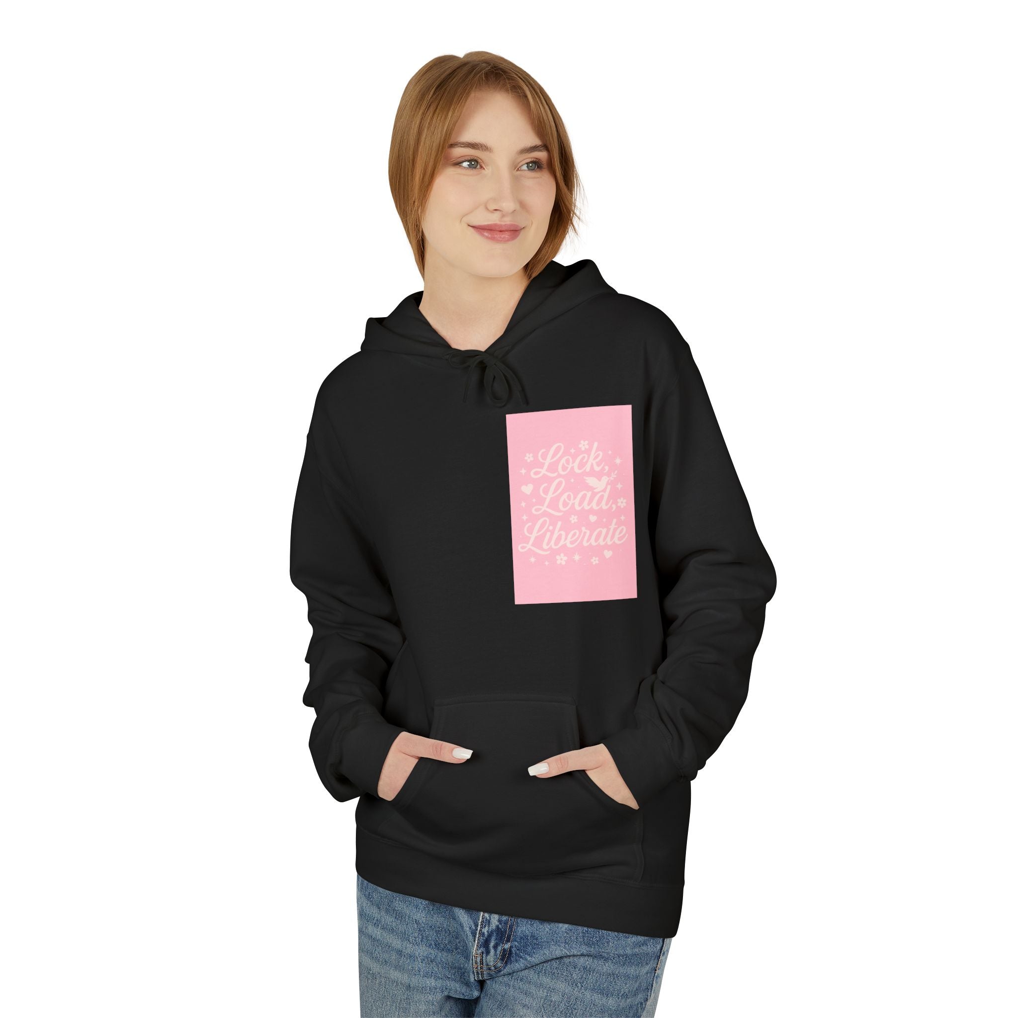 Lock, Load, Liberate Fleece Hoodie - Unisex Softstyle for Comfort and Freedom T-Shirt | LZP Tees