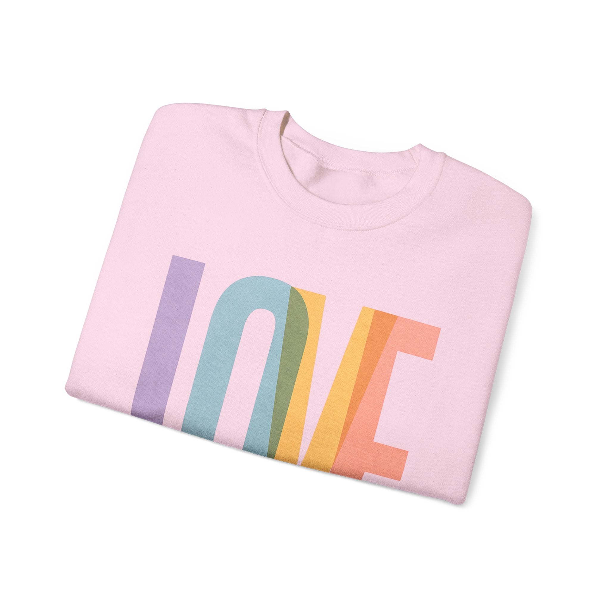 Love Sweatshirt | Cozy Crewneck for Couples, Gift for Valentine's Day, Casual Wear, Everyday Comfort, Trendy Apparel | LZP Tees