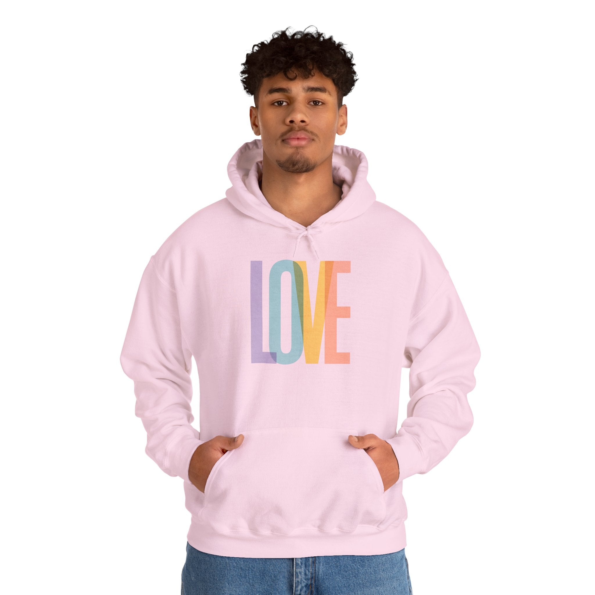'LOVE' Unisex Hoodie Front and Back Print - Cozy Gift for Friends, Valentine's Day, Casual Wear, Trendy Fashion, Spirit Wear T-Shirt | LZP Tees