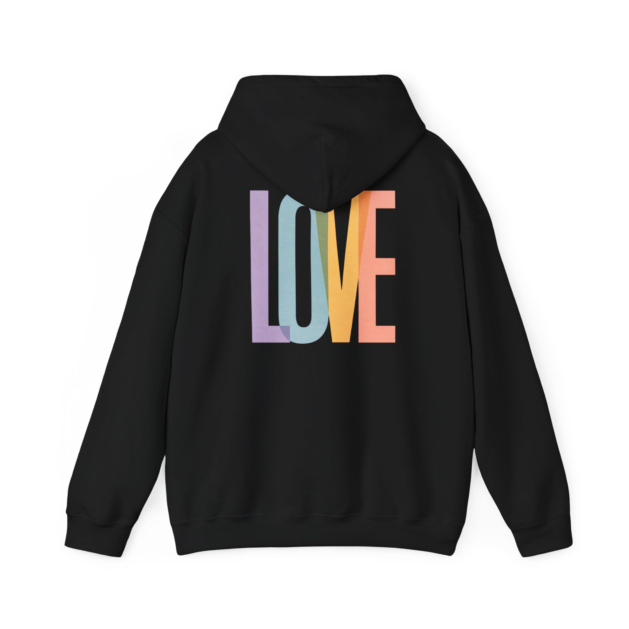 'LOVE' Unisex Hoodie Front and Back Print - Cozy Gift for Friends, Valentine's Day, Casual Wear, Trendy Fashion, Spirit Wear T-Shirt | LZP Tees