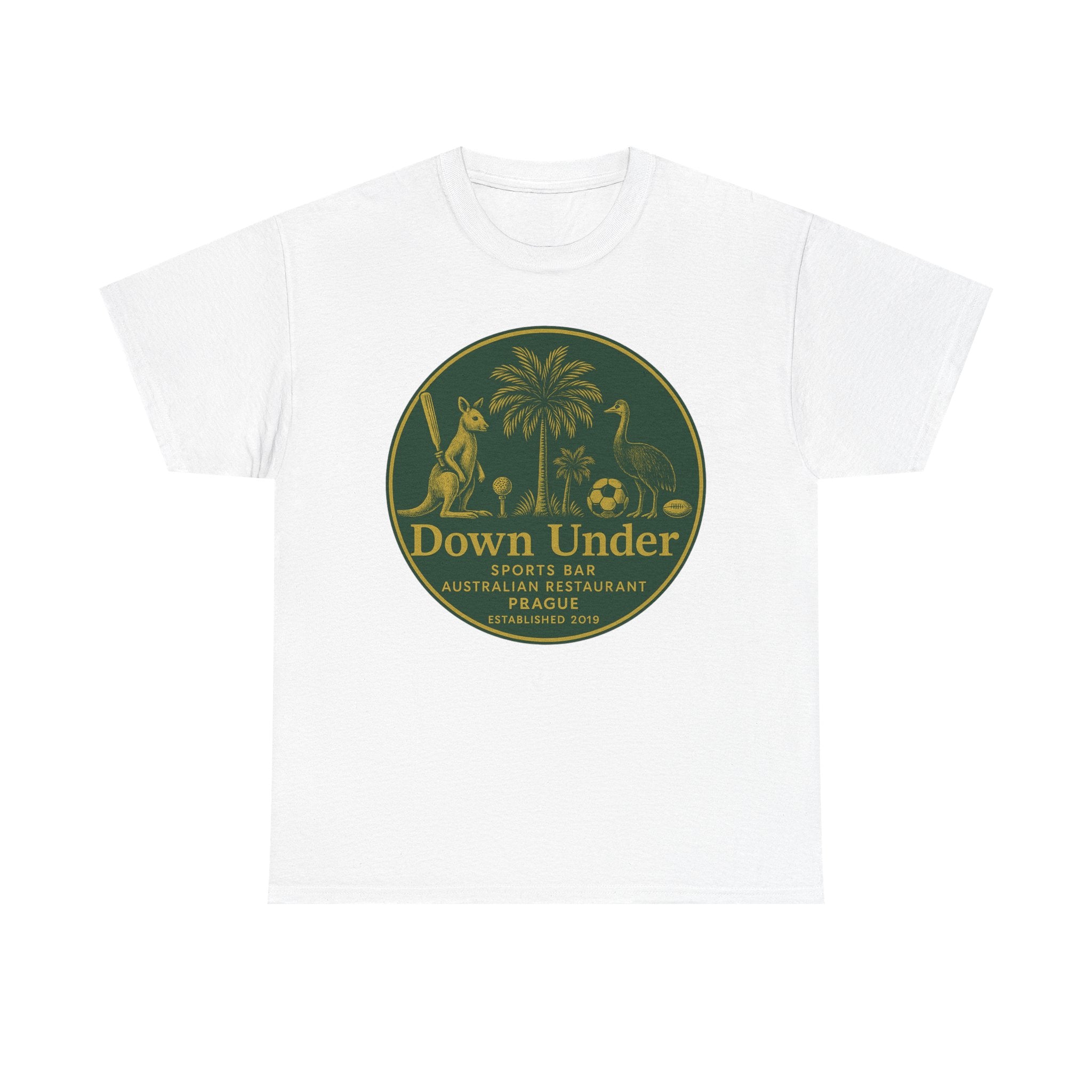 Down Under Sports Bar Design – Badge – Casual Wear, Gift for Travelers, Australia Lovers, Summer Vibes, Unique [...] – T‑Shirt (Unisex)