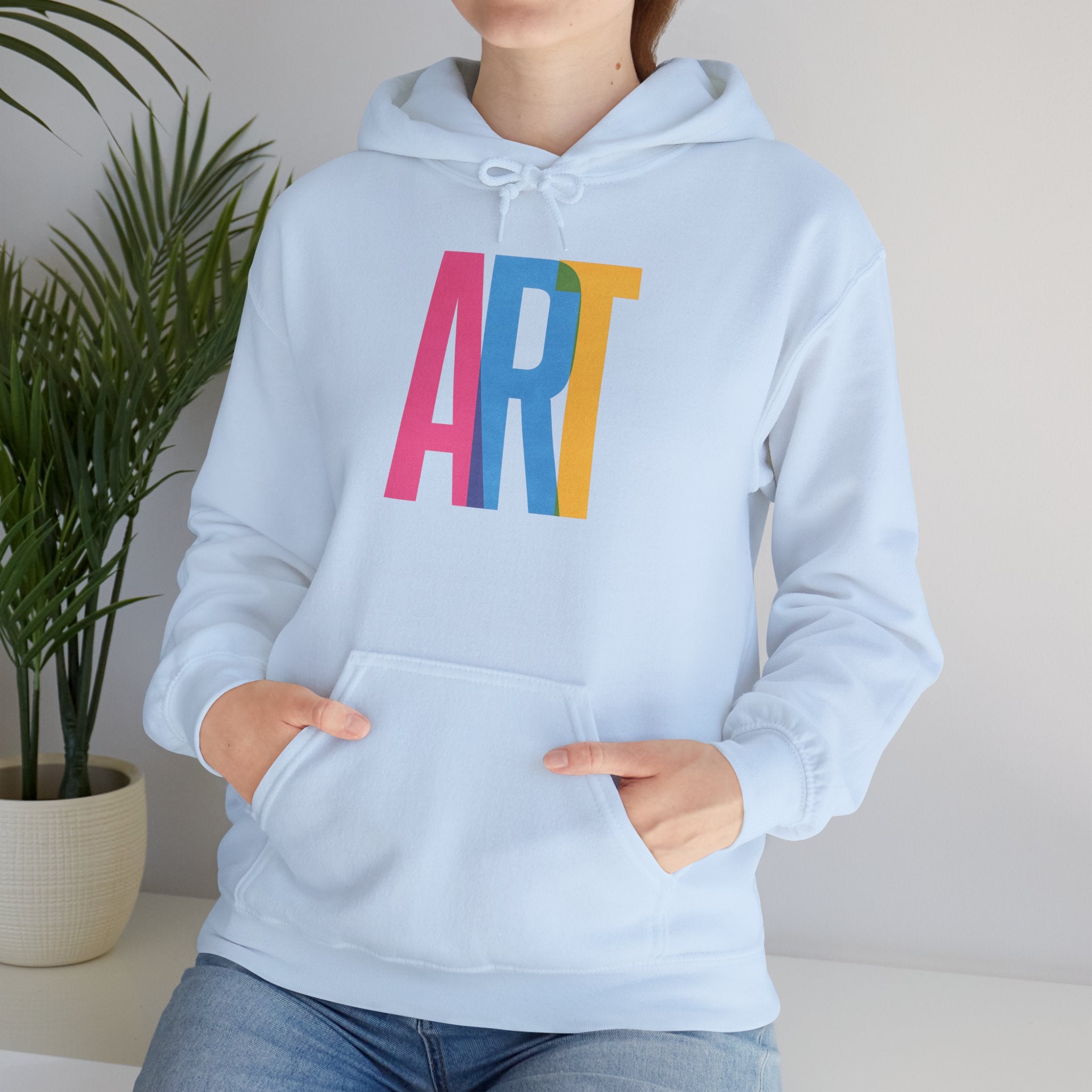 ART Unisex Hoodie Front and Back Print - Cozy Gift for Friends, Valentine's Day, Casual Wear, Trendy Fashion, Spirit Wear T-Shirt | LZP Tees