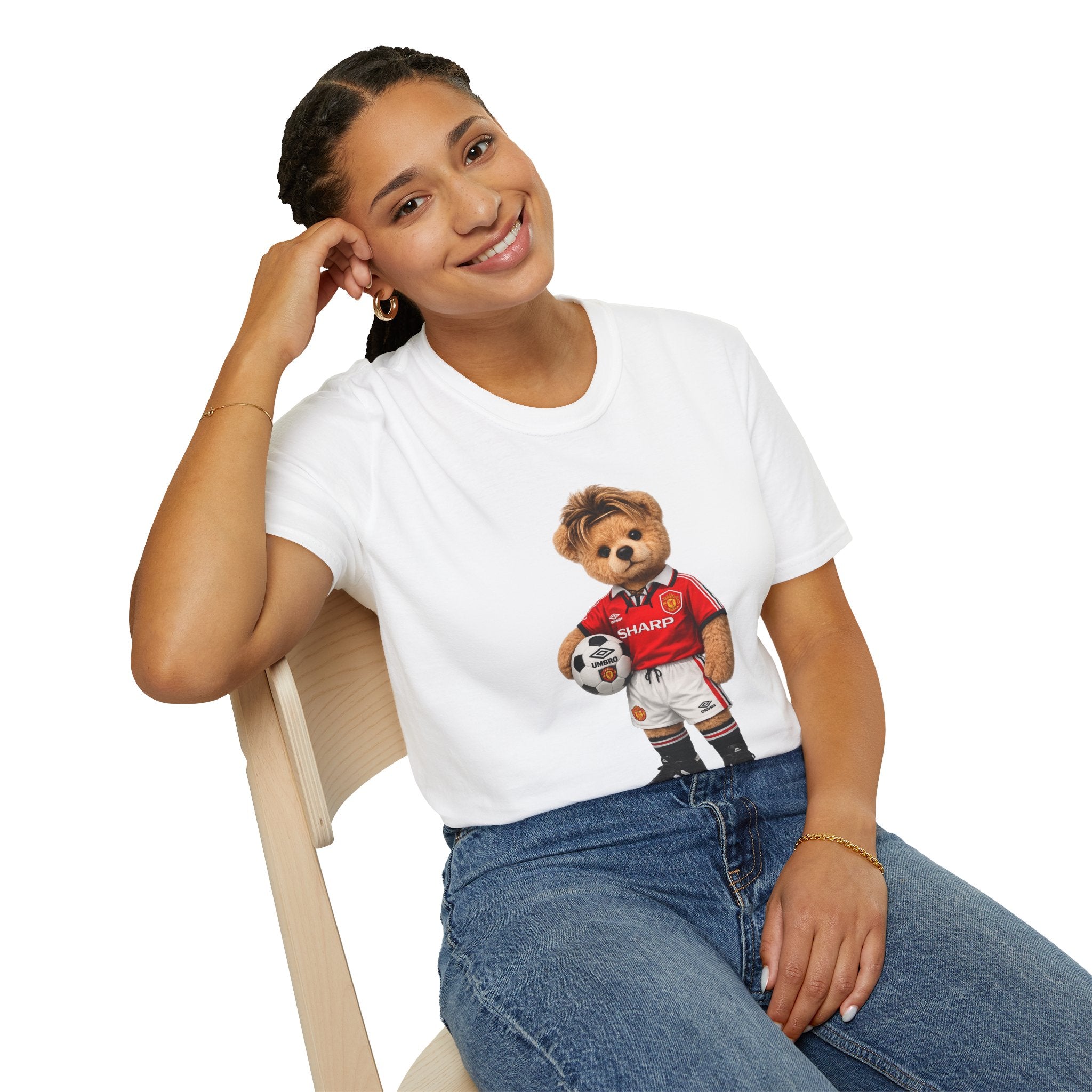 Golden Touch Bear – 90s Football Icon Graphic Tee
