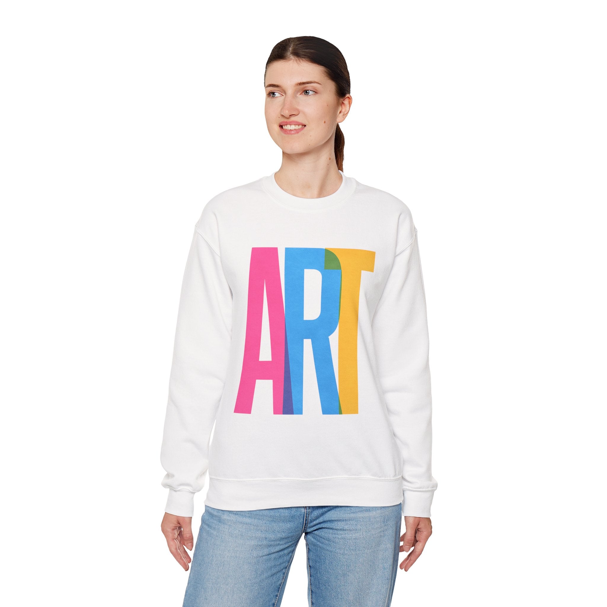 Art Sweatshirt | Cozy Crewneck for Couples, Gift for Valentine's Day, Casual Wear, Everyday Comfort, Trendy Apparel | LZP Tees