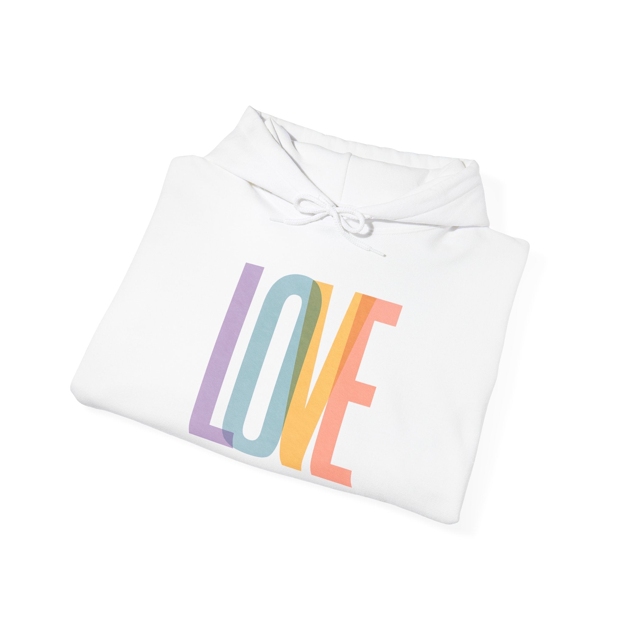 'LOVE' Unisex Hoodie Front and Back Print - Cozy Gift for Friends, Valentine's Day, Casual Wear, Trendy Fashion, Spirit Wear T-Shirt | LZP Tees