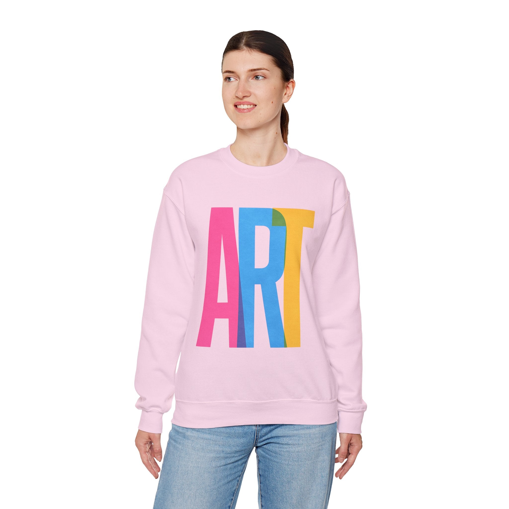 Art Sweatshirt | Cozy Crewneck for Couples, Gift for Valentine's Day, Casual Wear, Everyday Comfort, Trendy Apparel | LZP Tees
