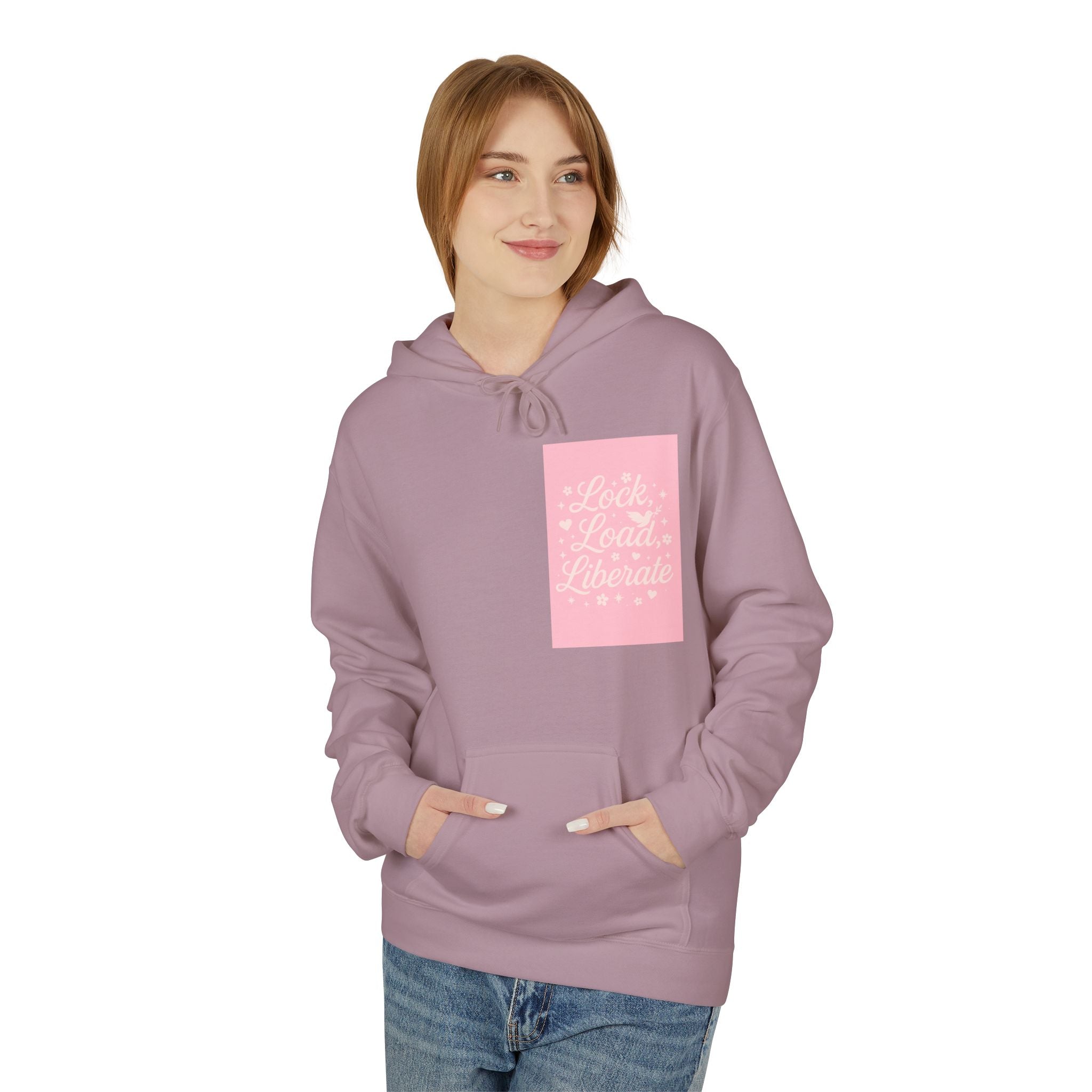 Lock, Load, Liberate Fleece Hoodie - Unisex Softstyle for Comfort and Freedom T-Shirt | LZP Tees