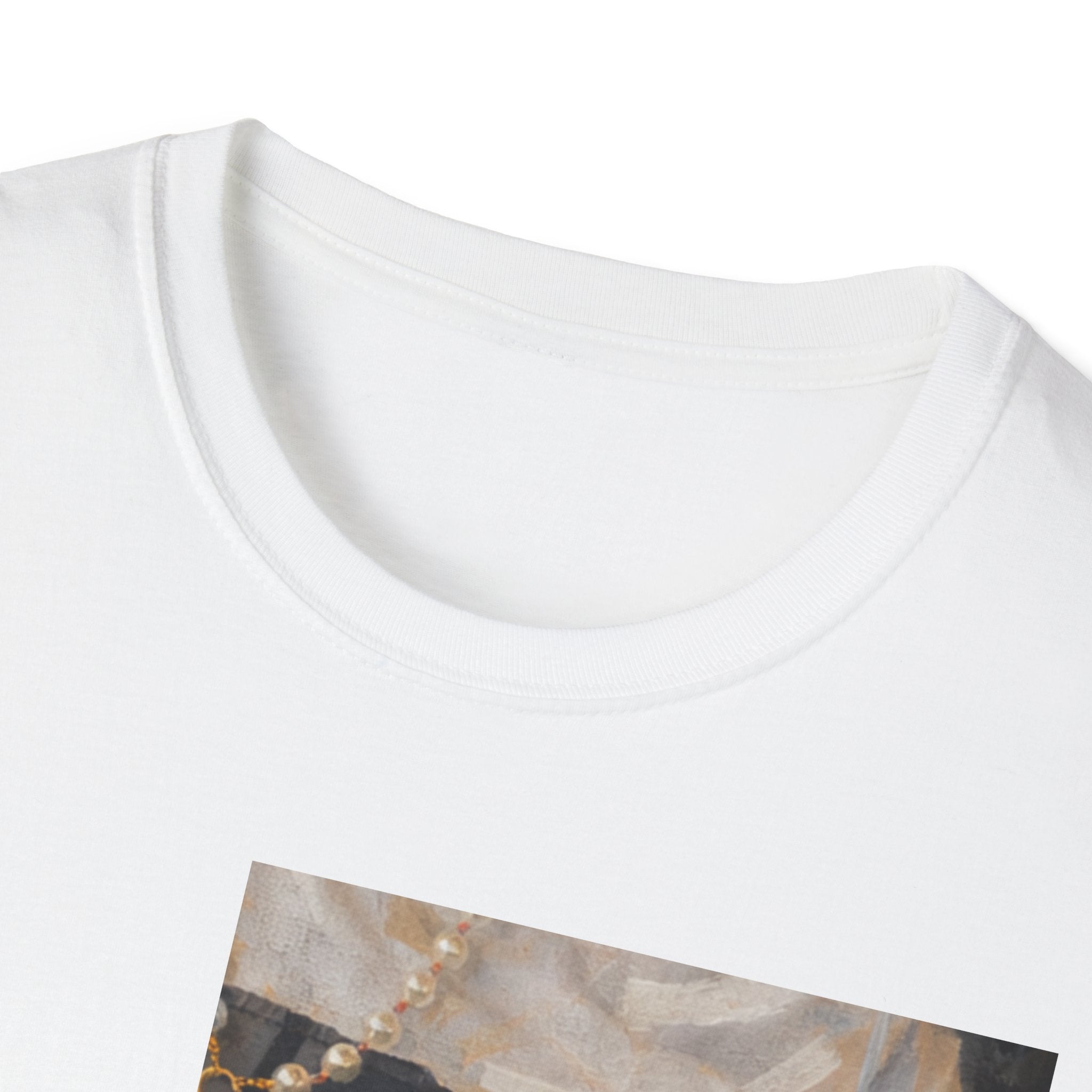 Artistic Fragment Print T‑Shirt
