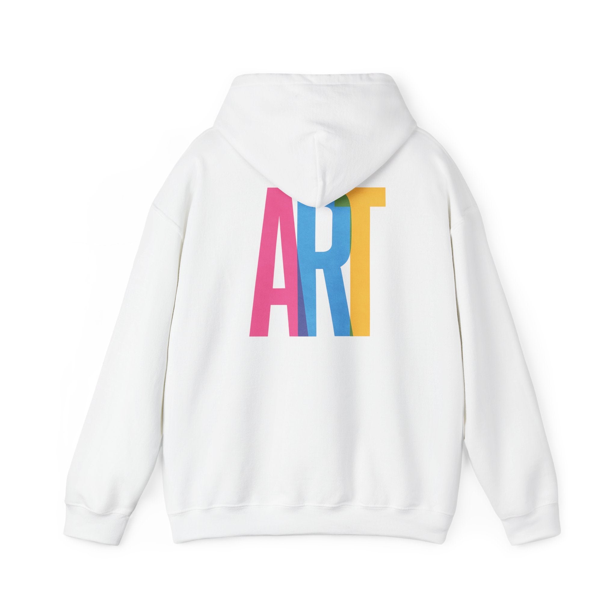 ART Unisex Hoodie Front and Back Print - Cozy Gift for Friends, Valentine's Day, Casual Wear, Trendy Fashion, Spirit Wear T-Shirt | LZP Tees